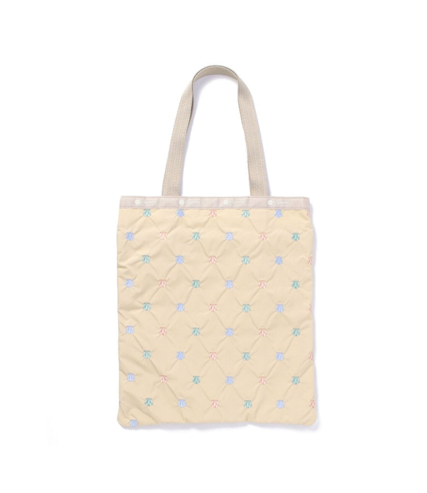 Emerald Tote<br>Seashell Embroidery