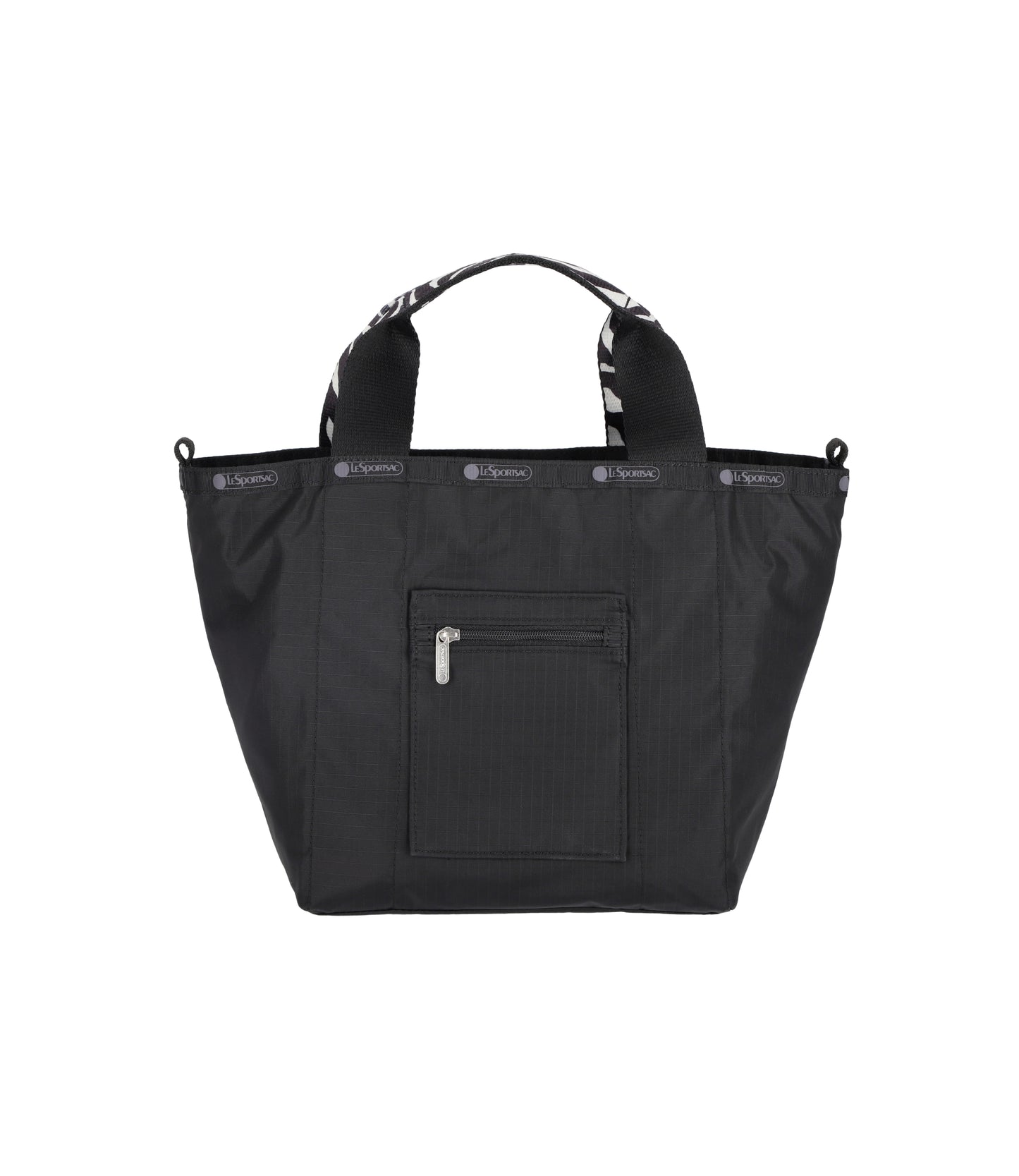 Small Reversible Poket Tote<br>2 Way Zebra Webbed Logo