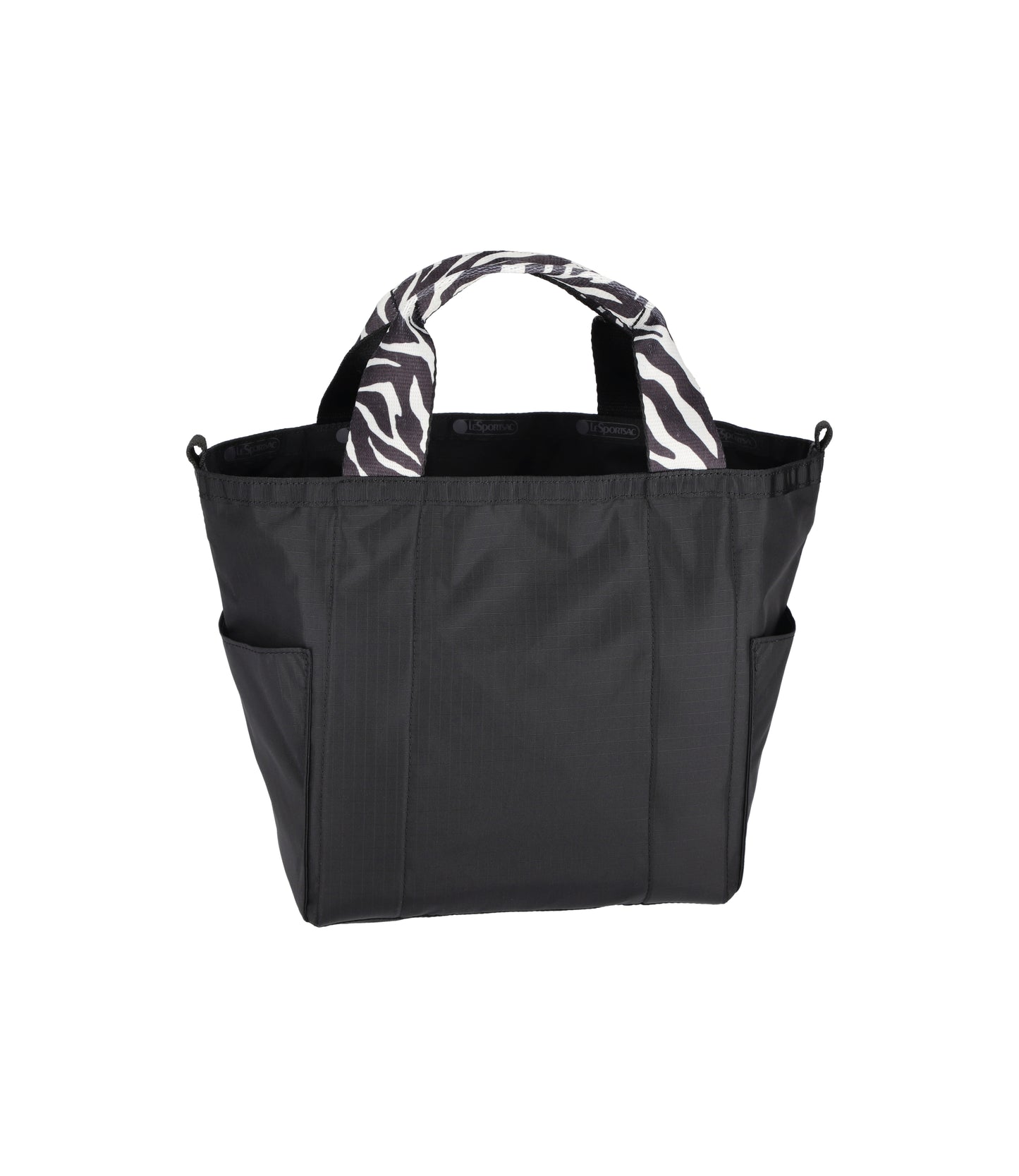 Small Reversible Poket Tote<br>2 Way Zebra Webbed Logo