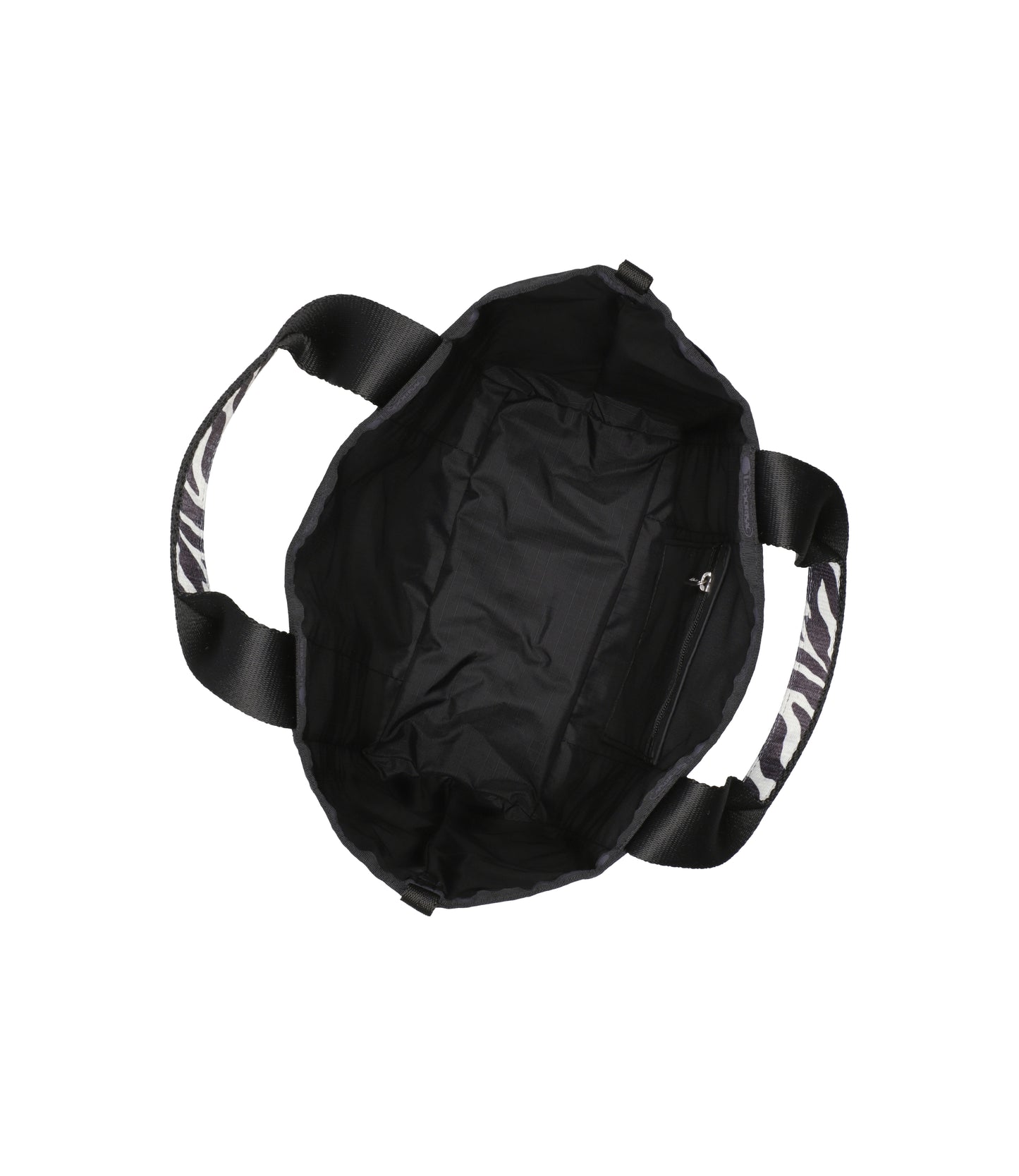 Small Reversible Poket Tote<br>2 Way Zebra Webbed Logo