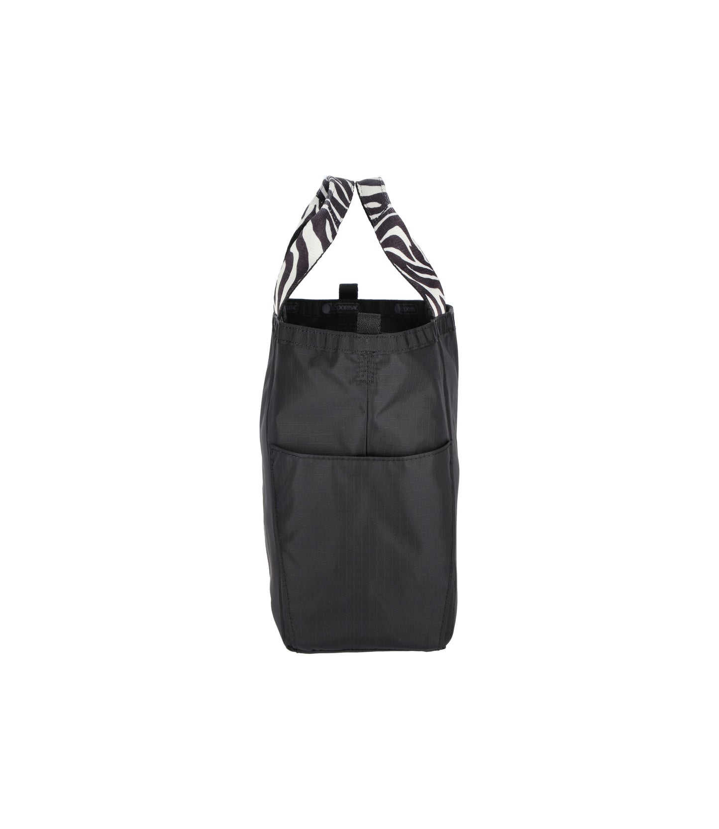 Small Reversible Poket Tote<br>2 Way Zebra Webbed Logo