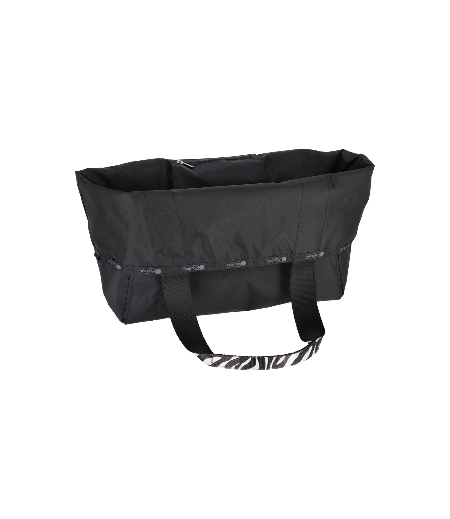 Small Reversible Poket Tote<br>2 Way Zebra Webbed Logo