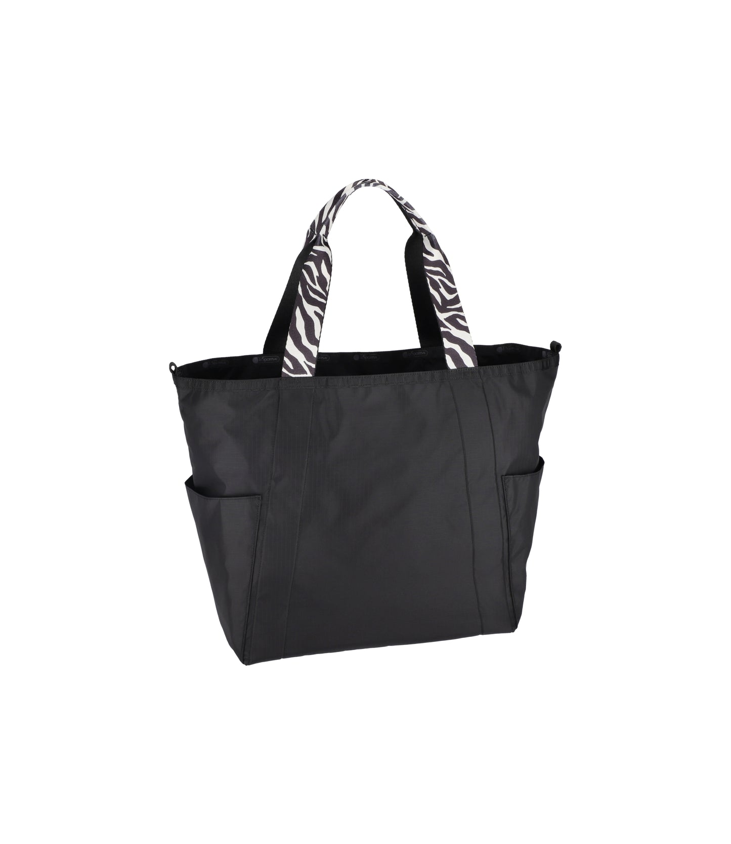 Large Reversible Poket Tote<br>2 Way Zebra Webbed Logo