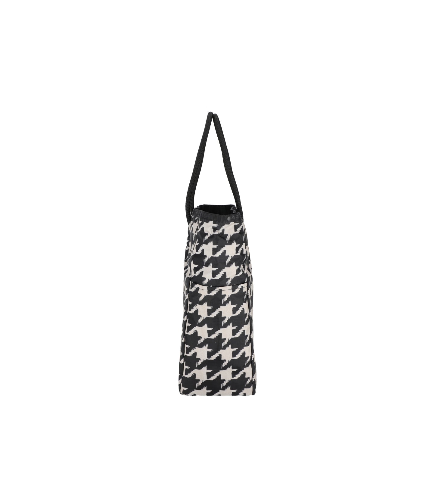 Large Two-Way Tote<br>Two-Way Black/Beige Houndstooth