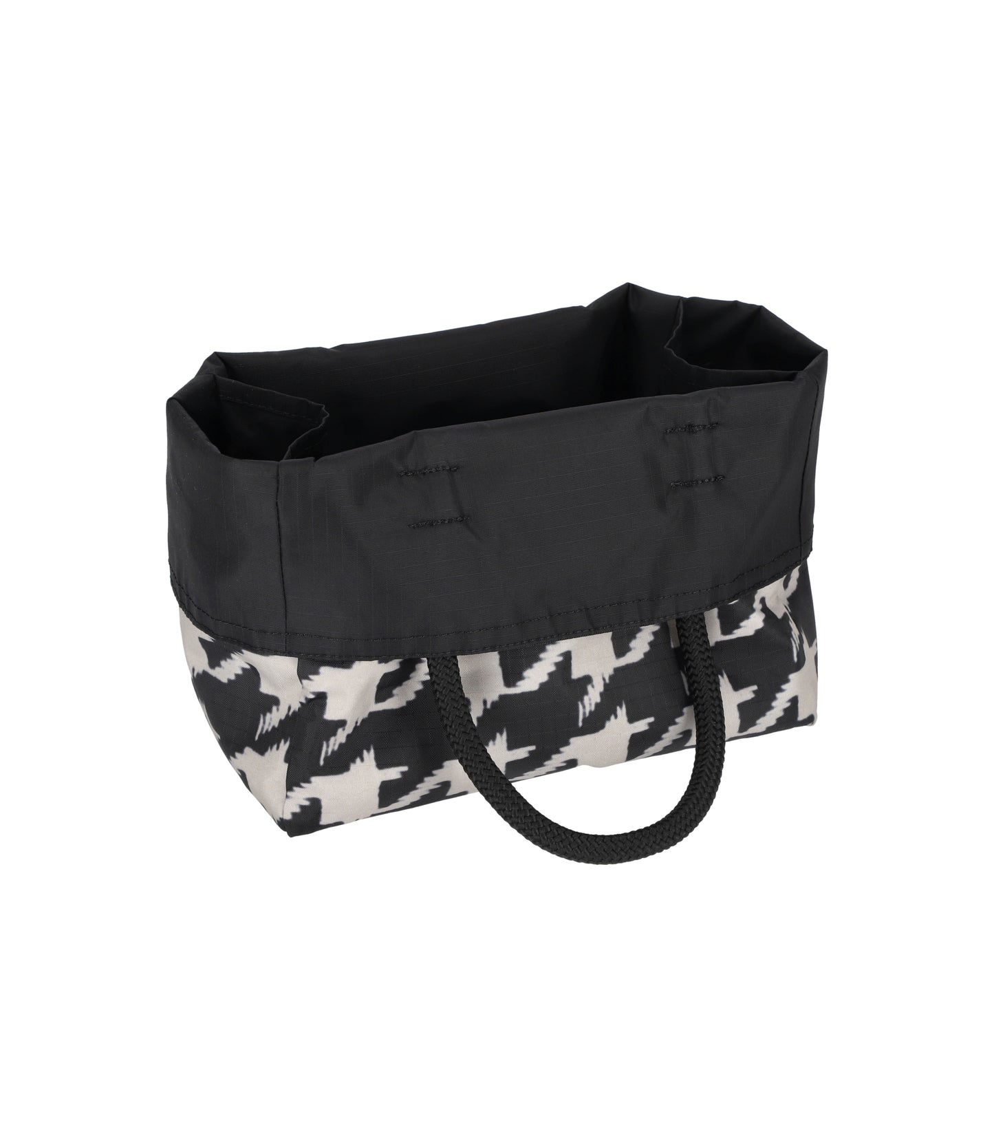 Medium Two-Way Tote<br>Two-Way Black/Beige Hundsth