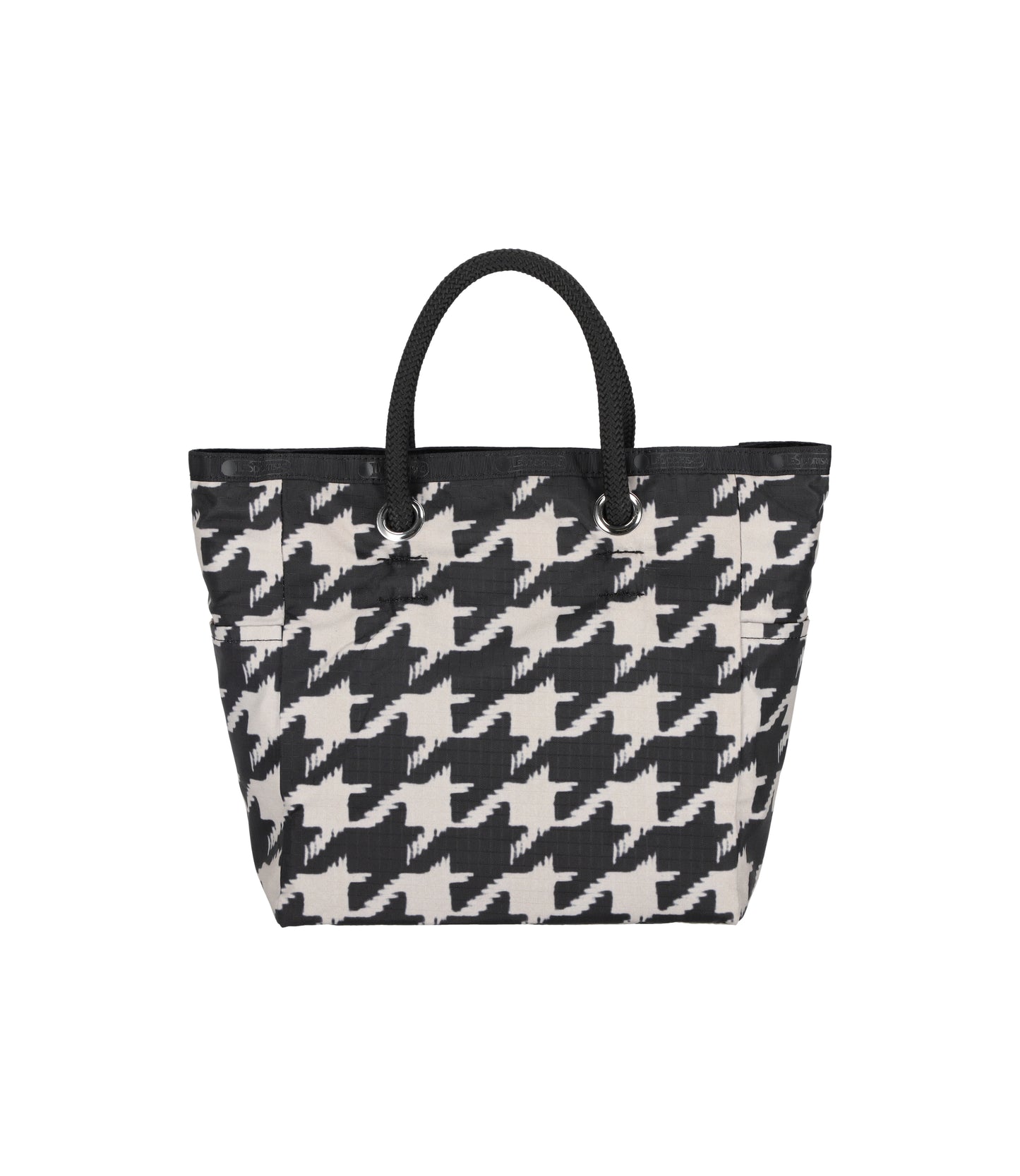 Medium Two-Way Tote<br>Two-Way Black/Beige Hundsth