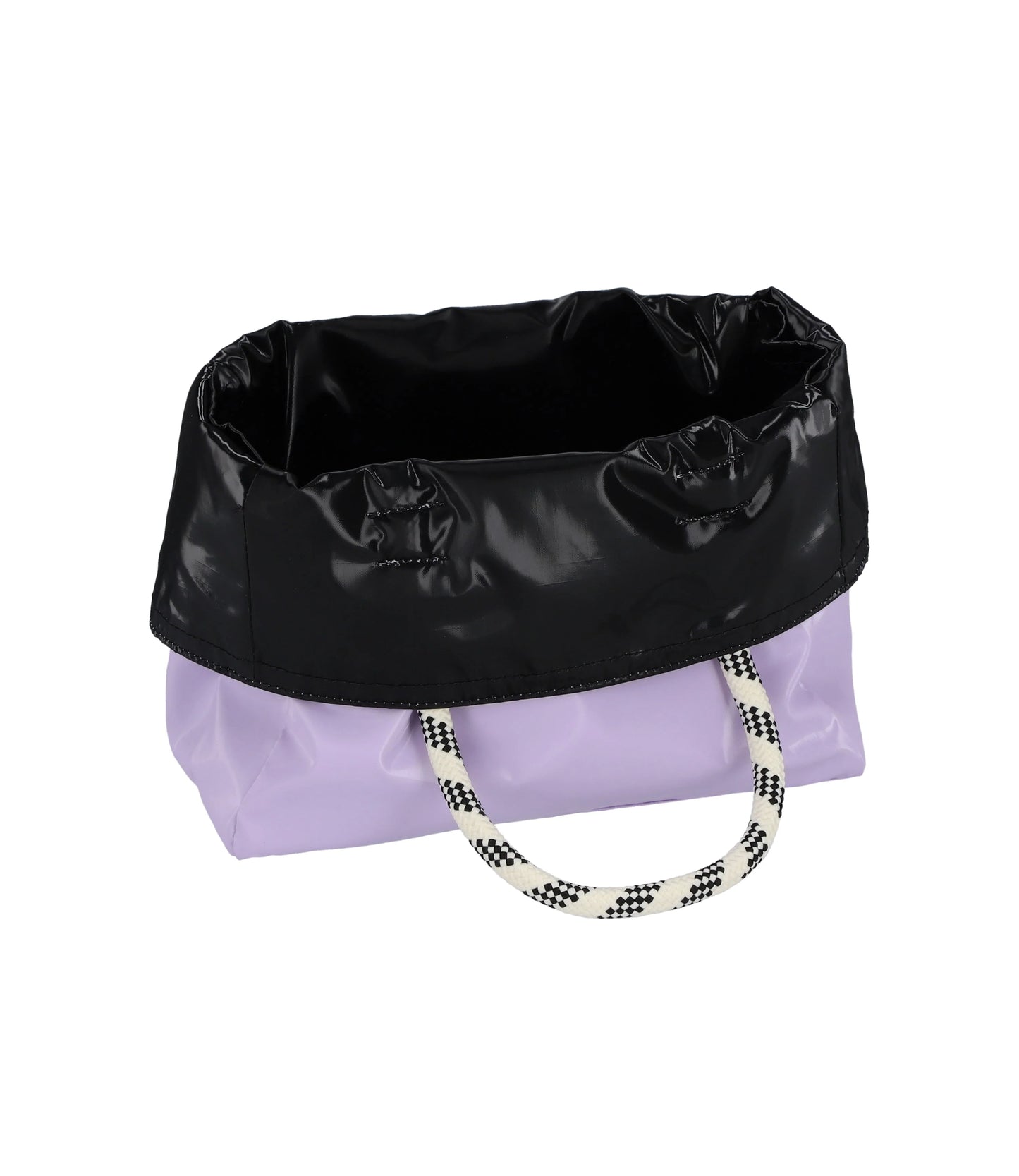 Medium 2 Way Tote<br>Lilac/ Black Shine