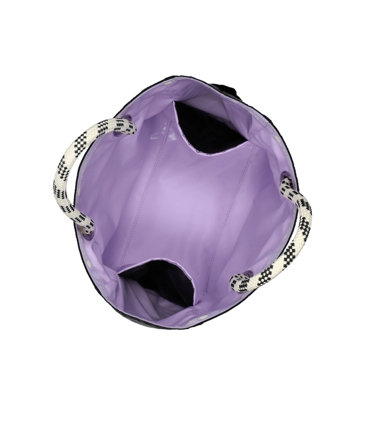 Medium 2 Way Tote<br>Lilac/ Black Shine