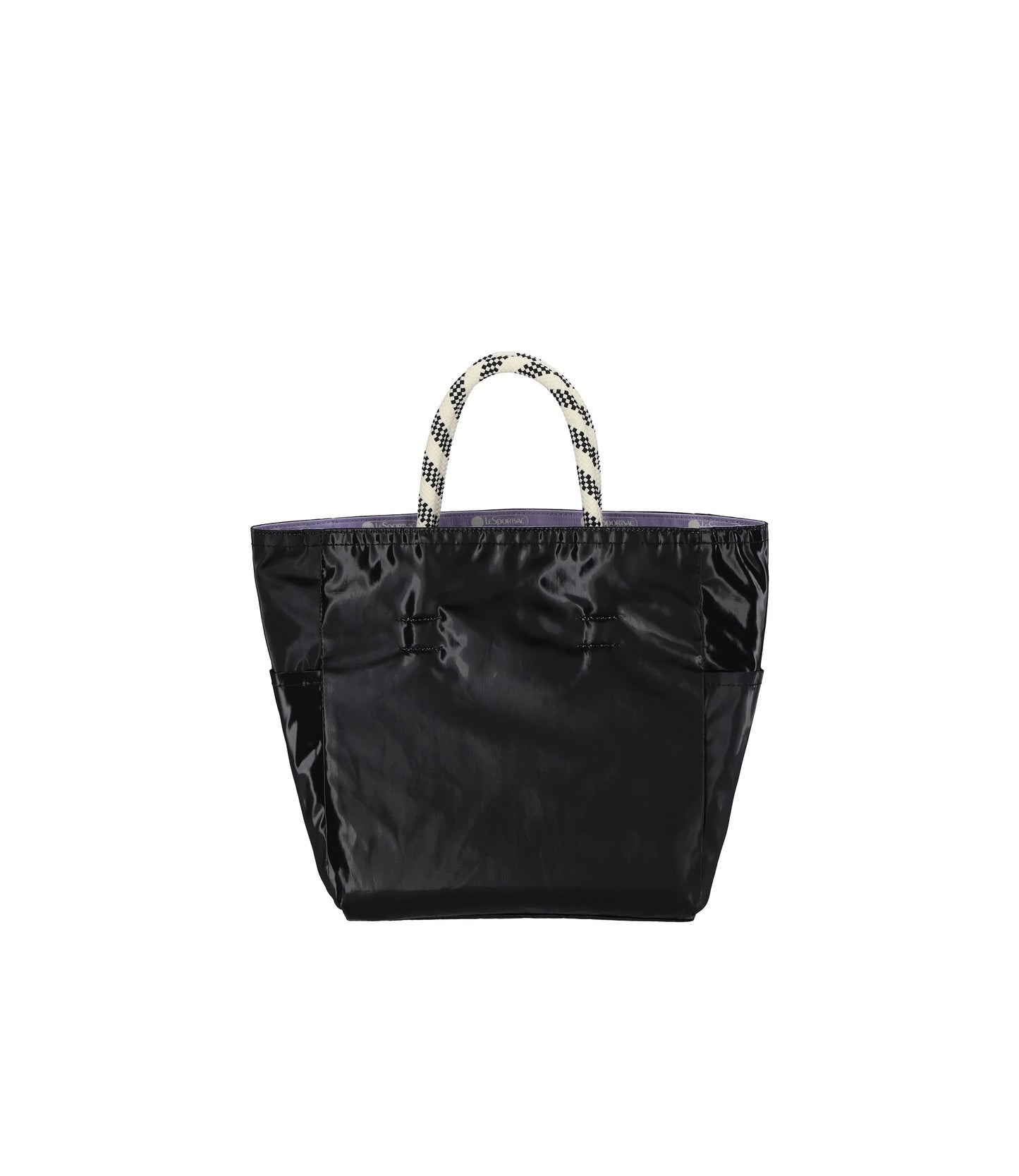 Medium 2 Way Tote<br>Lilac/ Black Shine