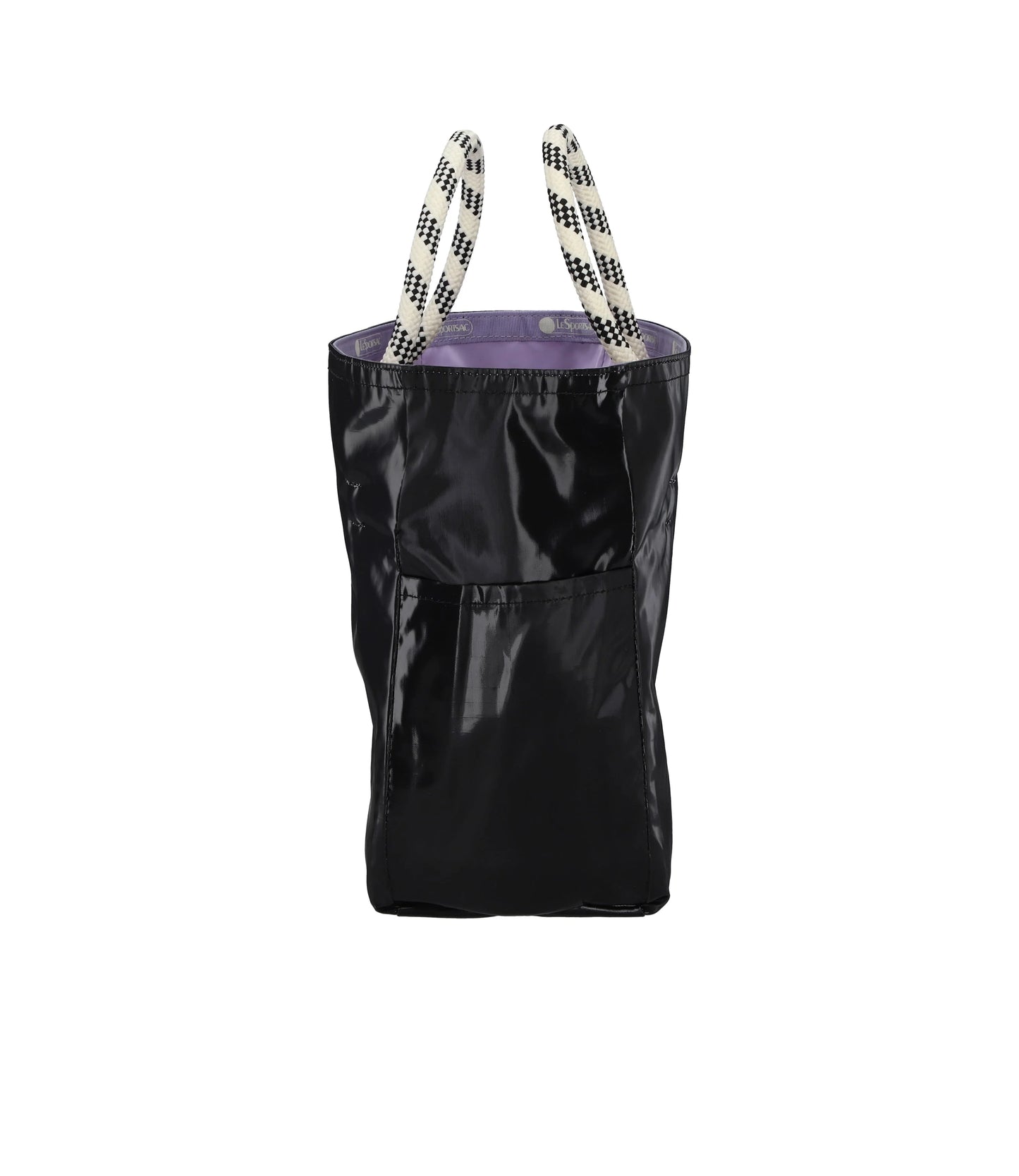 Medium 2 Way Tote<br>Lilac/ Black Shine