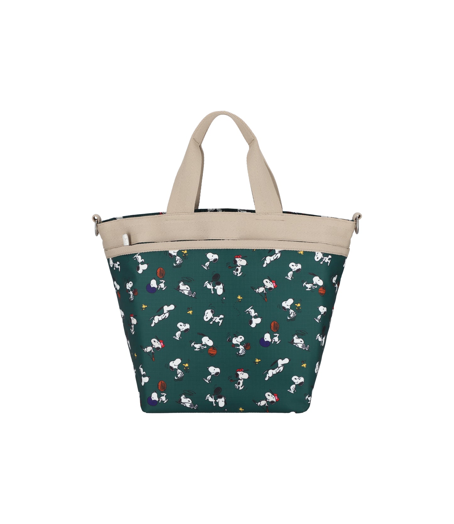 Bucket Tote<br>Snoopy and Woodstock Green