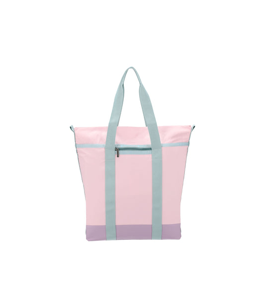 North/South Foldable Tote<br>Fairy Orchid/ Pink