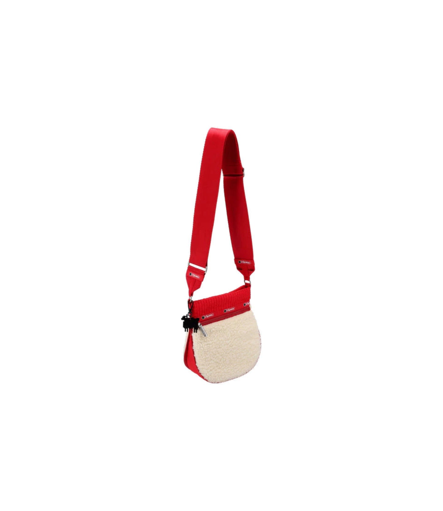 Warm & Wonderful North/South Crossbody<br>Cream Vegan Fleece