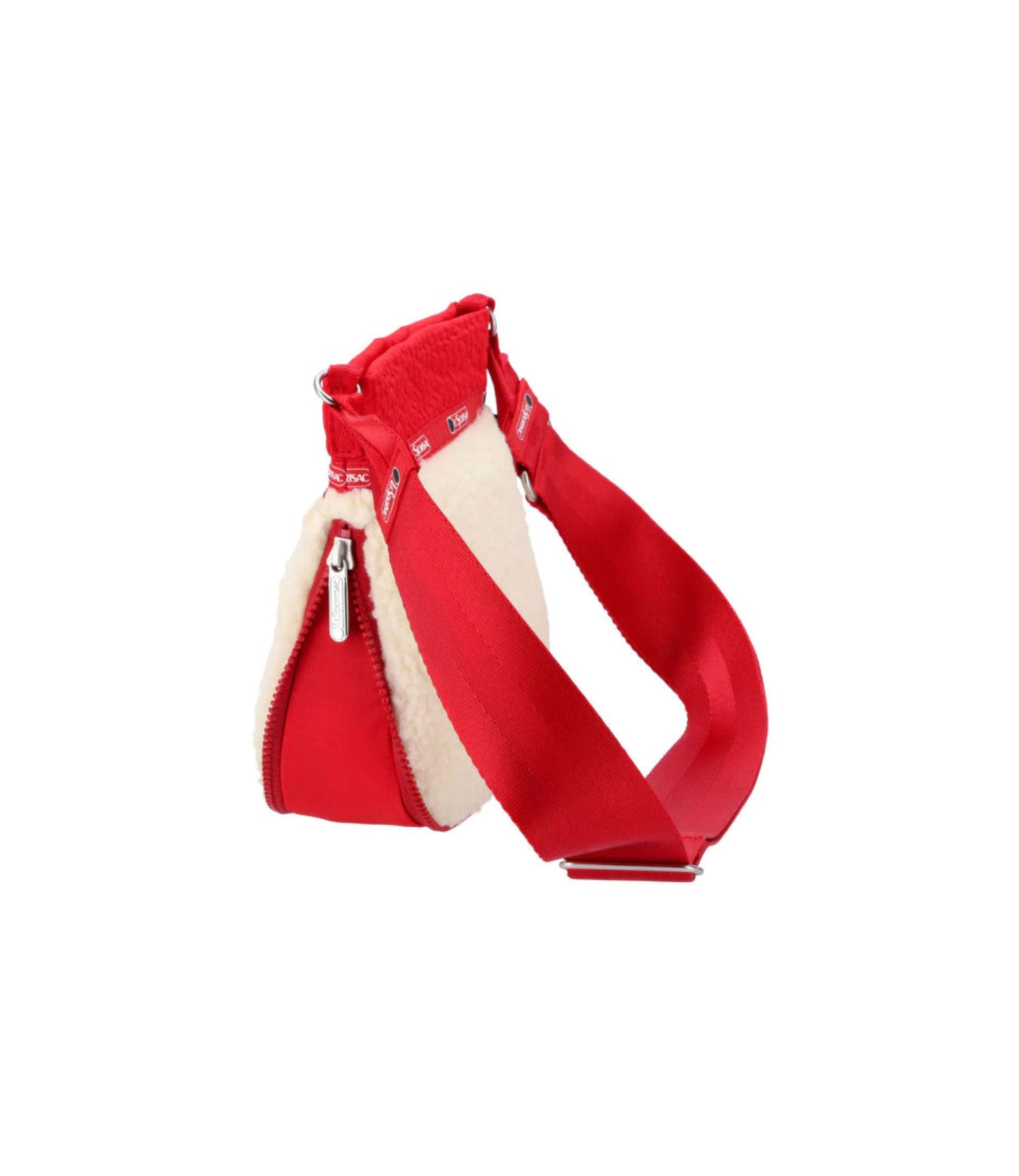 Warm & Wonderful North/South Crossbody<br>Cream Vegan Fleece
