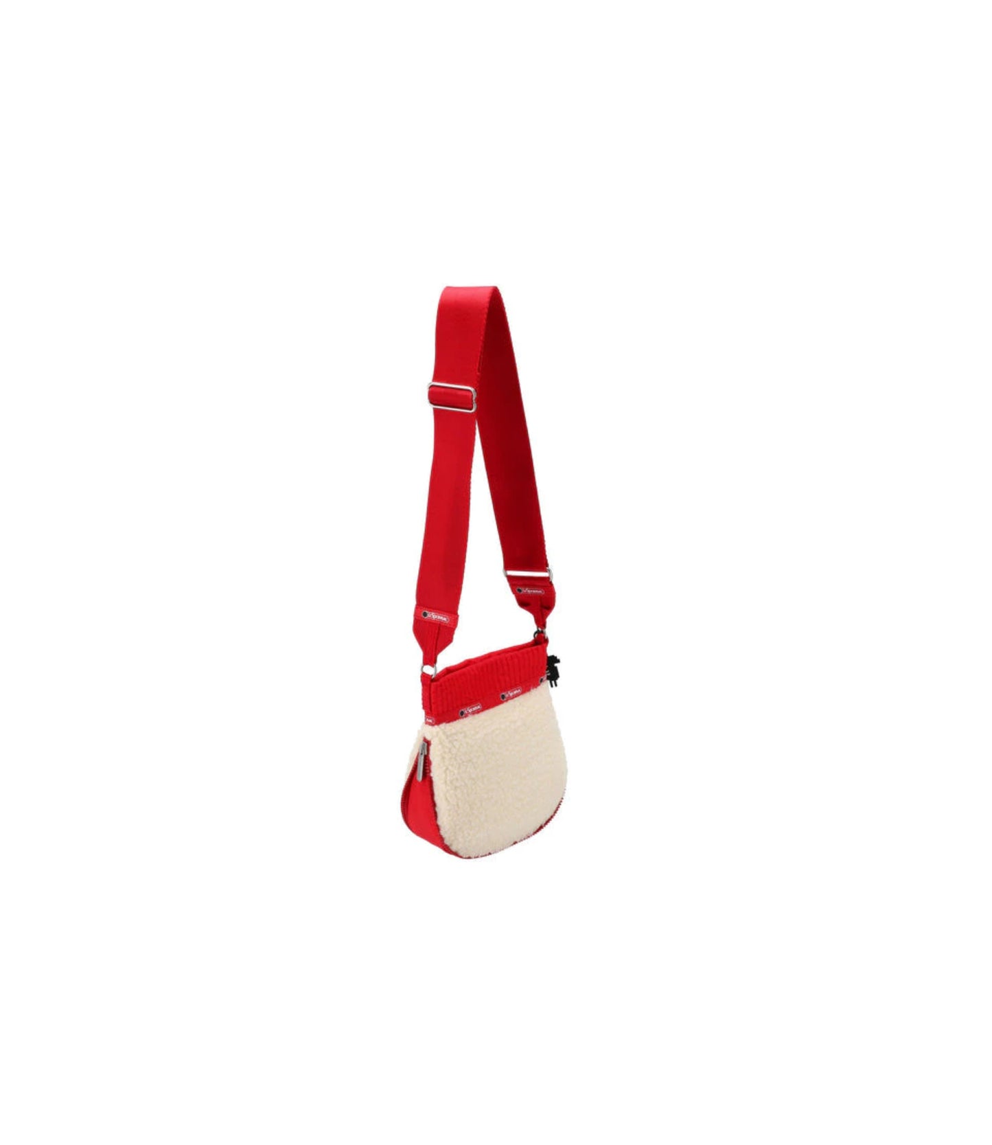Warm & Wonderful North/South Crossbody<br>Cream Vegan Fleece