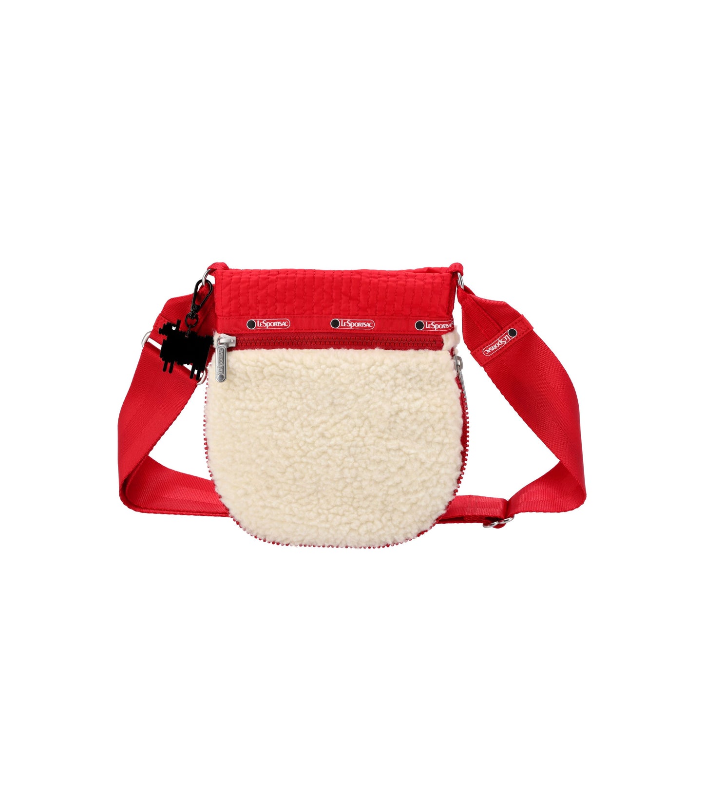 Warm & Wonderful North/South Crossbody<br>Cream Vegan Fleece