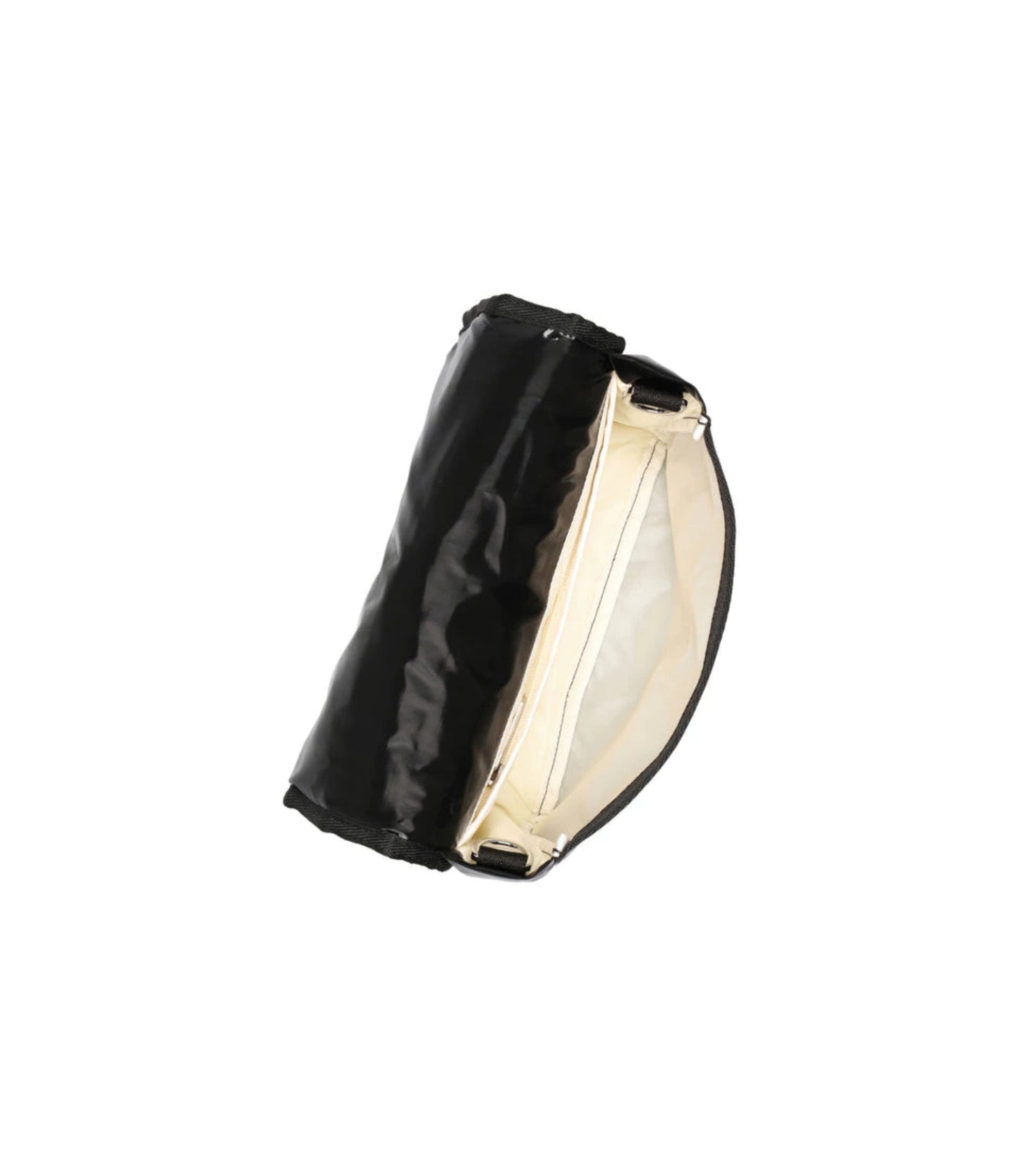 Convertible Woven Clutch<br>Black/ Pearl Shine