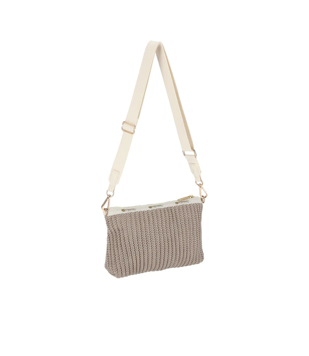Chain Crochet Clutch<br>Beige Crochet