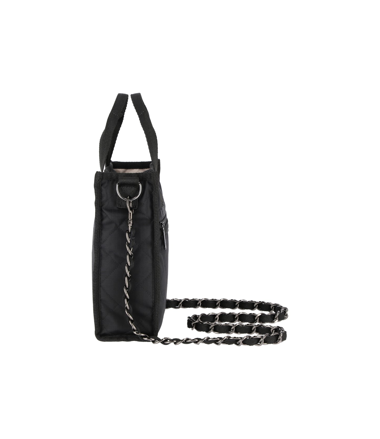 Chain Mini North/South Tote<br>Onyx Chain Quilt