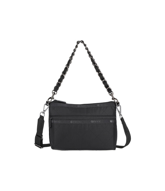 Chain Cosmetic Clutch<br>Onyx Chain Quilt