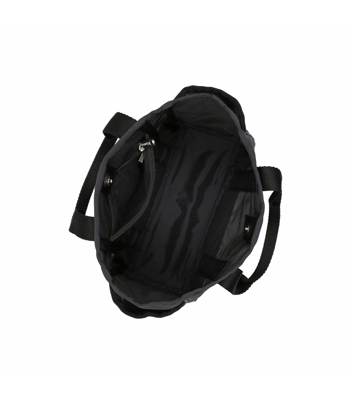 Sheer Medium Open Tote<br>Black Sheer