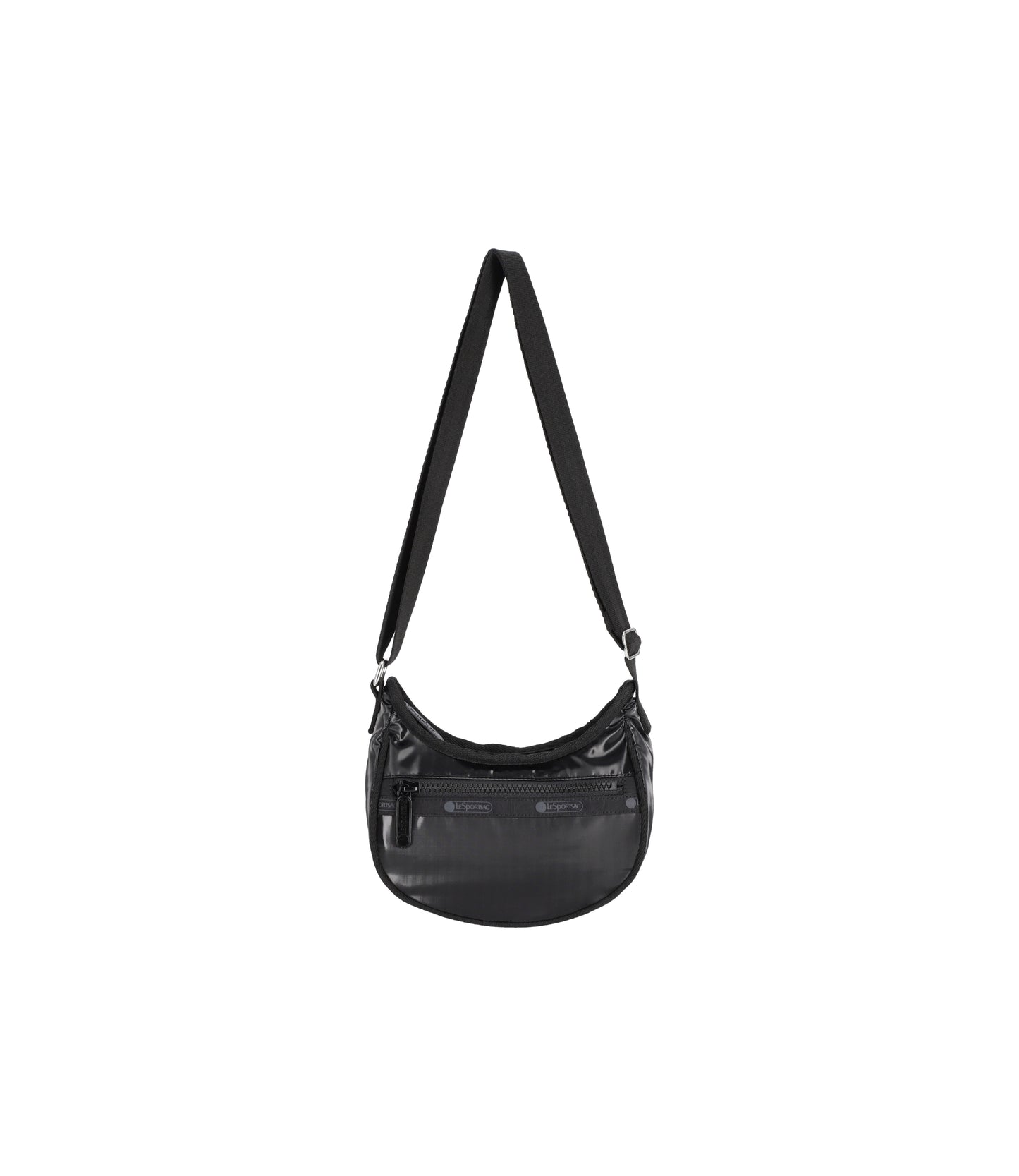 Mini Hobo Crossbody<br>Black Shine
