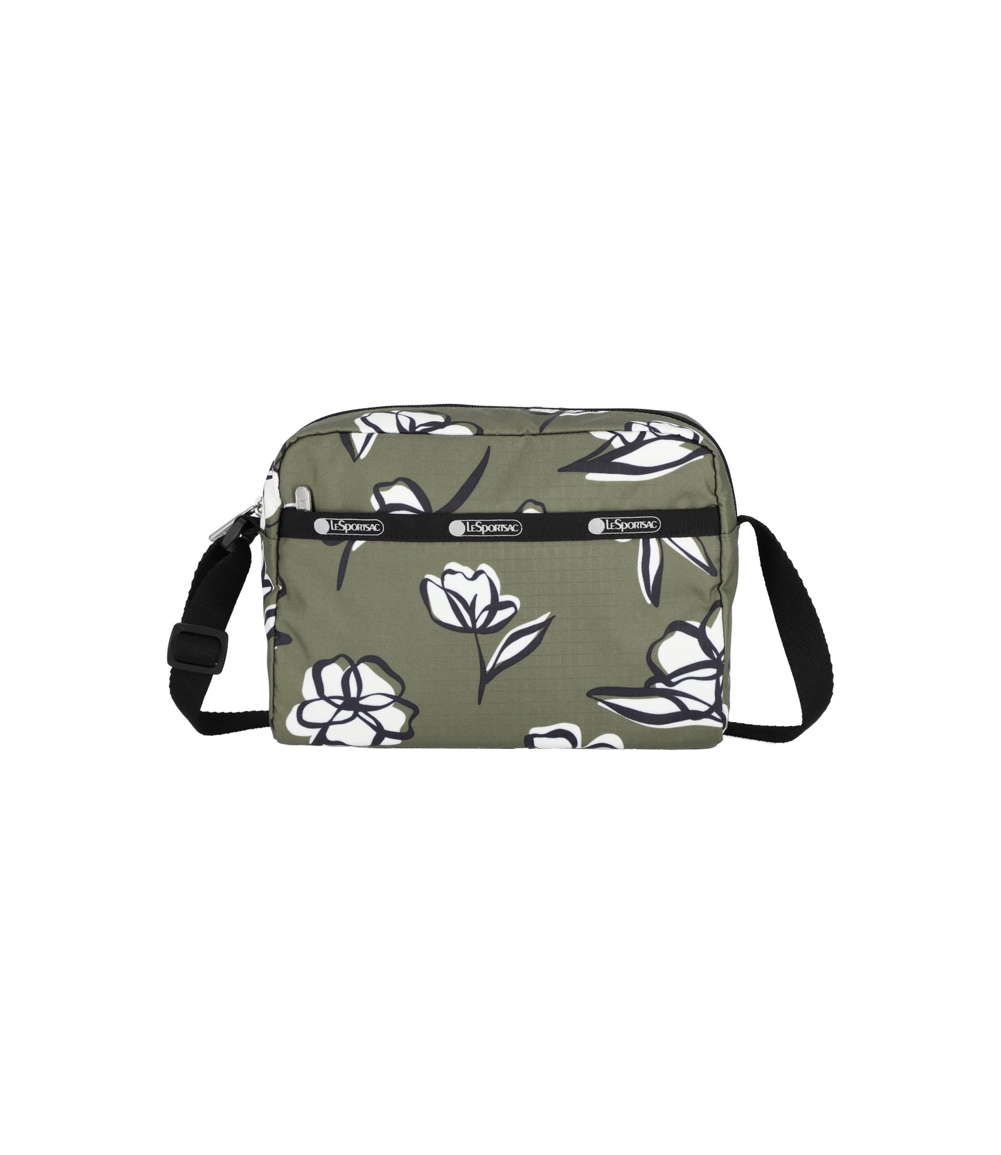 Daniella Crossbody<br>Olive Floral Silhouette