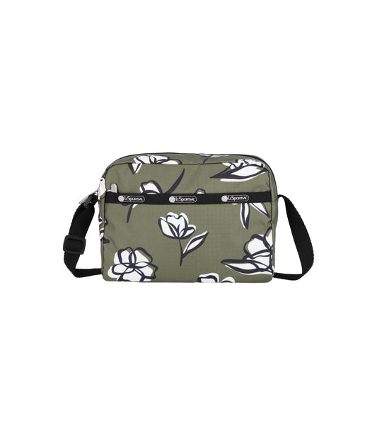 Daniella Crossbody<br>Olive Floral Silhouette