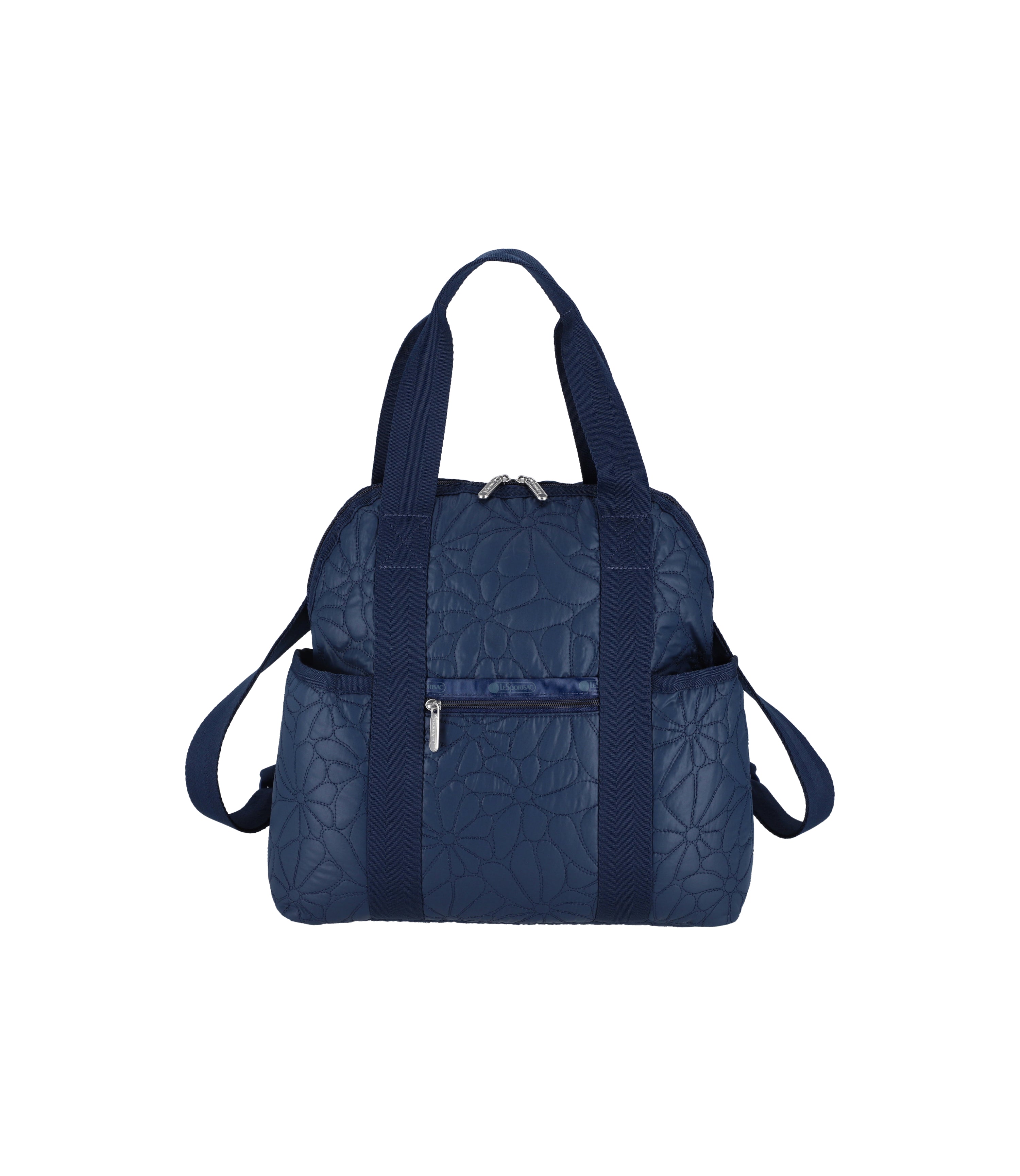 LeSportsac Double Trouble Backpack Navy Quilted Blooms LeSportsac LeSportsac Malaysia