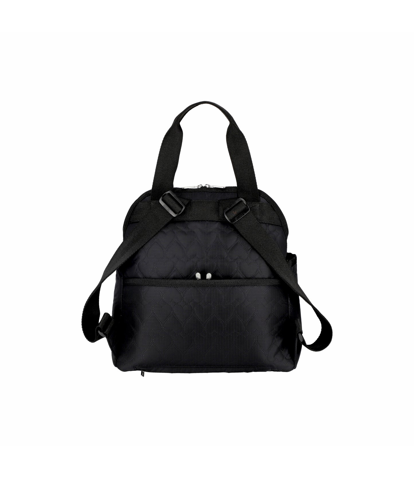 Double Trouble Backpack<br>Black Heart Deboss