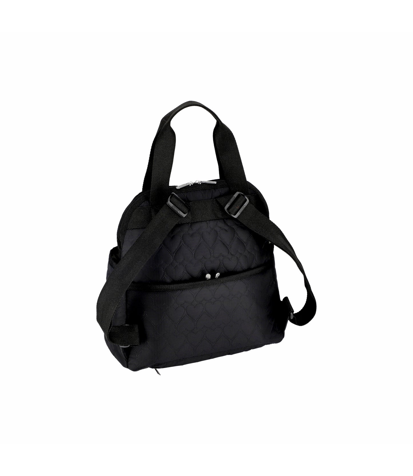 Double Trouble Backpack<br>Black Heart Deboss