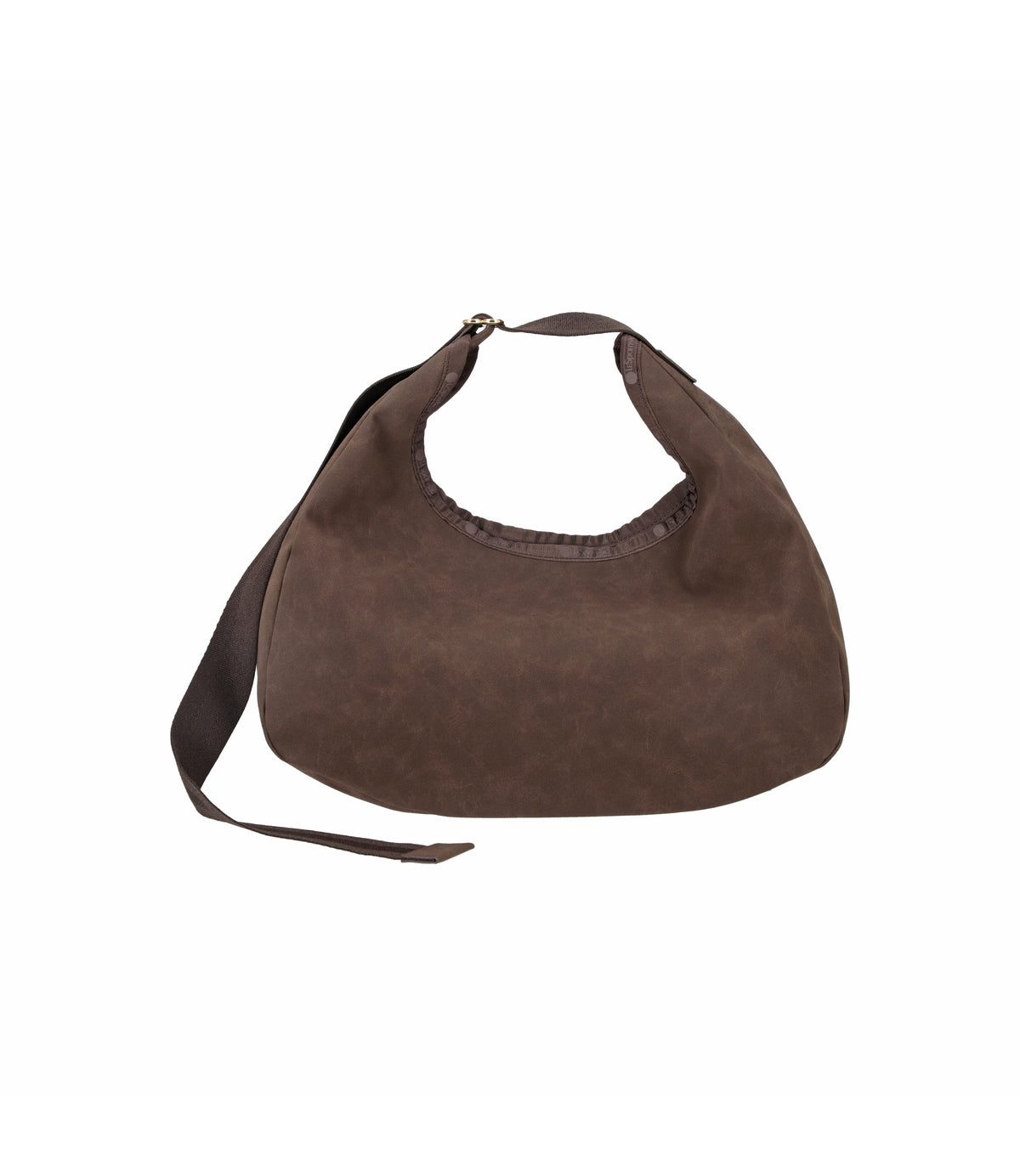 Large Suede Hobo<br>Dark Chocolate Suede