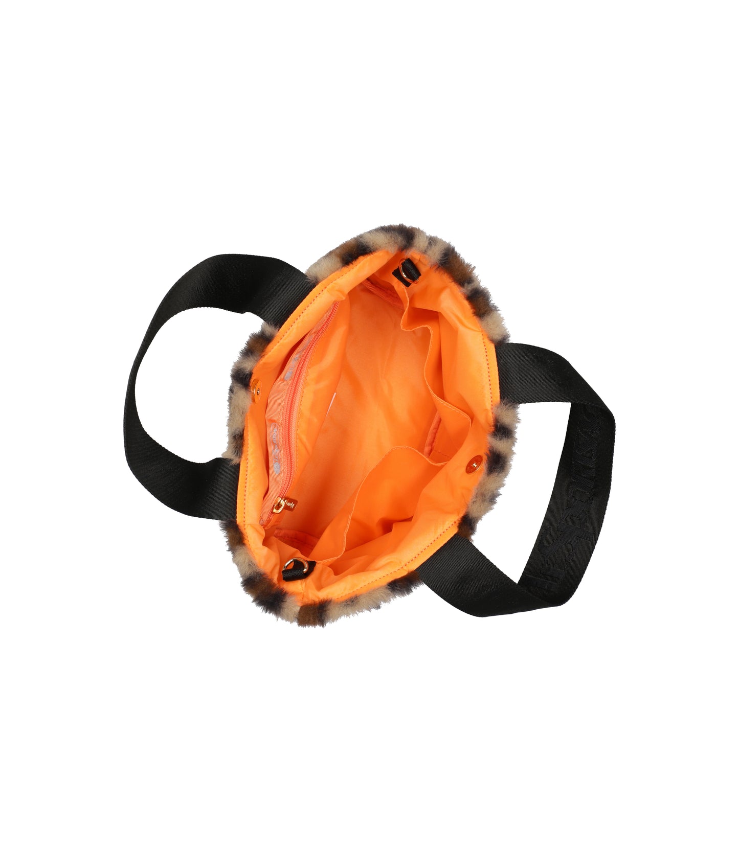 Fur East/West Tote<br>Leopard Fluffy Fur