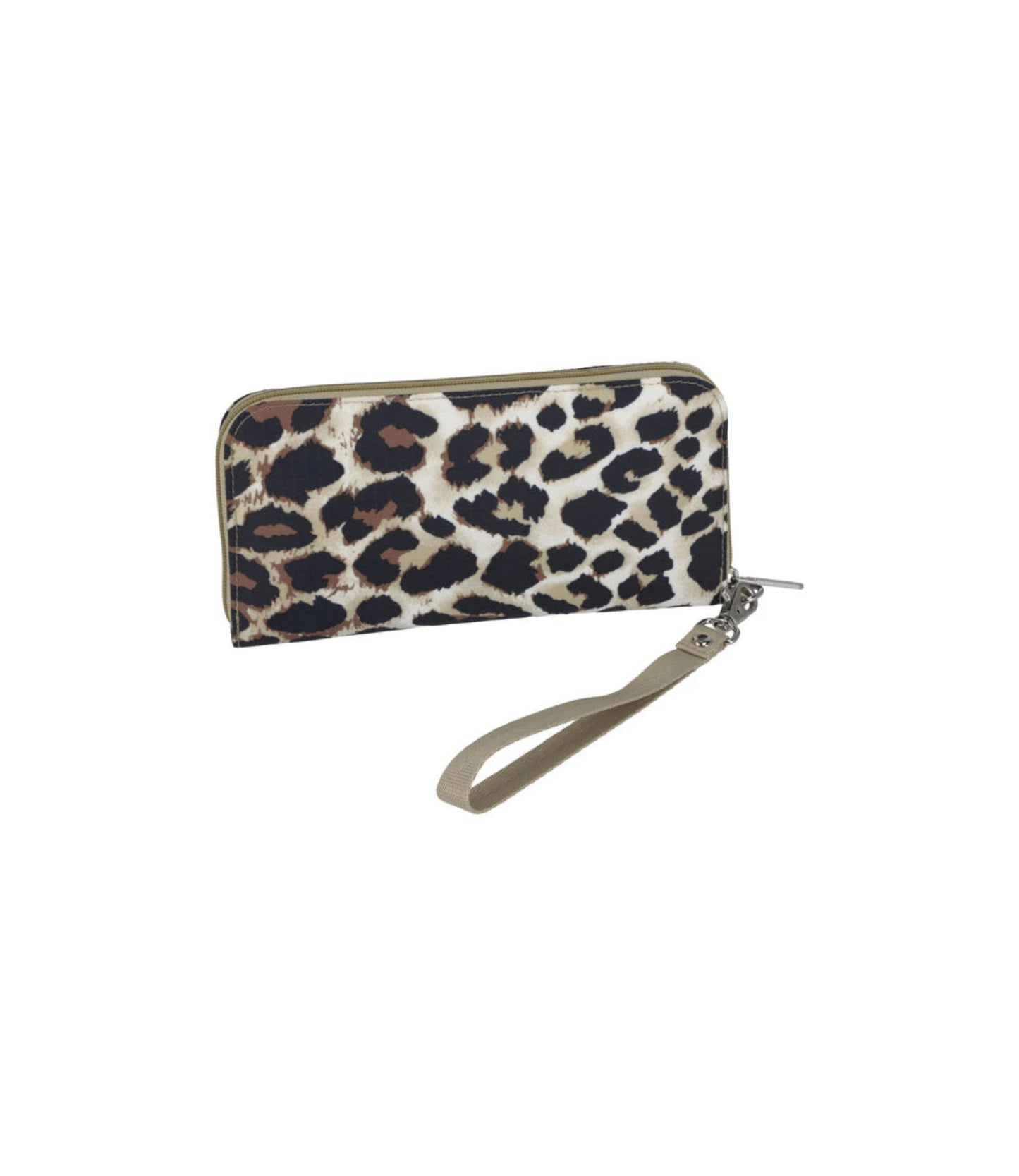 Tech Wallet Wristlet<br>Flaxen Leopard