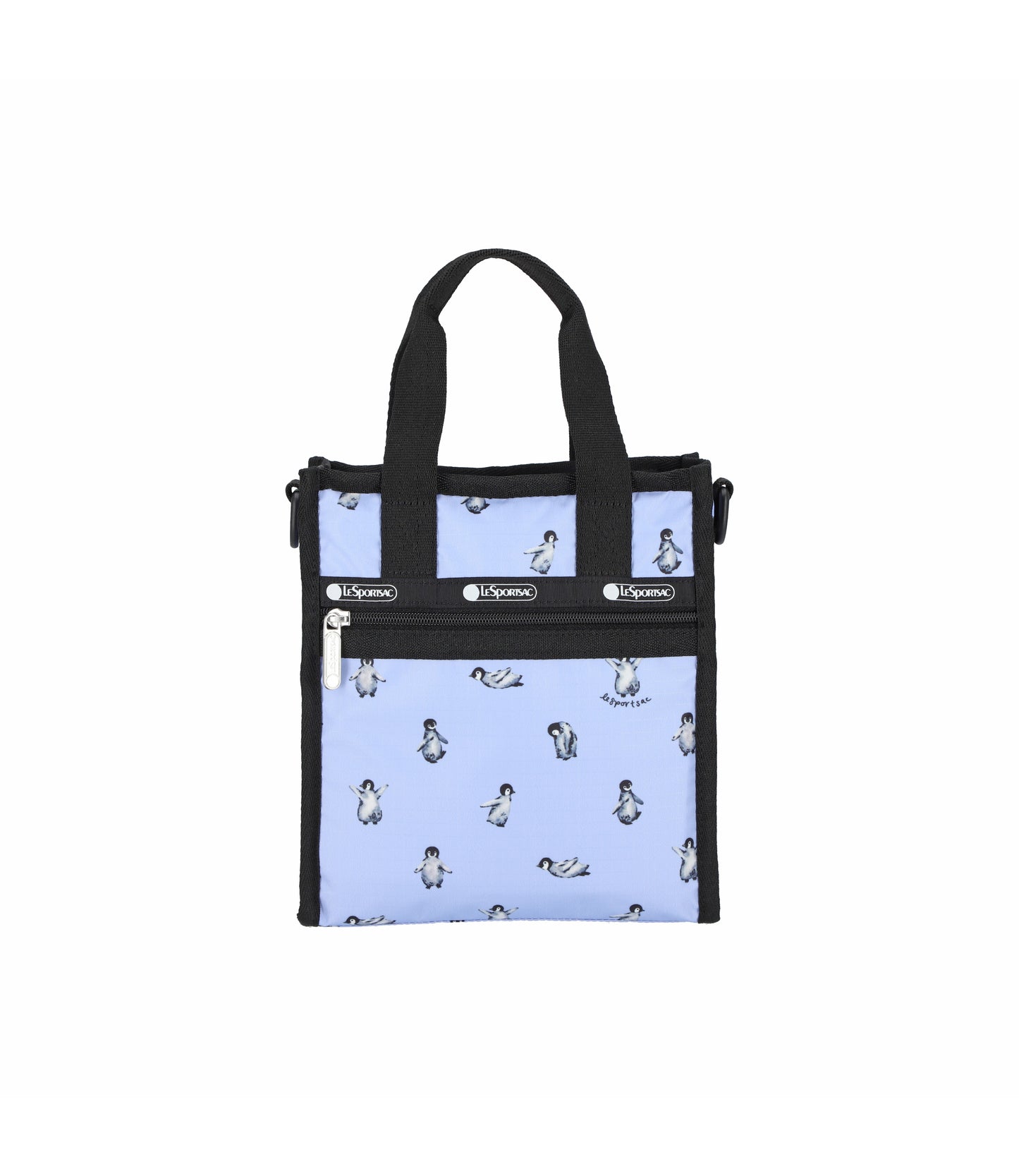 Mini North/South Tote<br>Petite Penguins Black