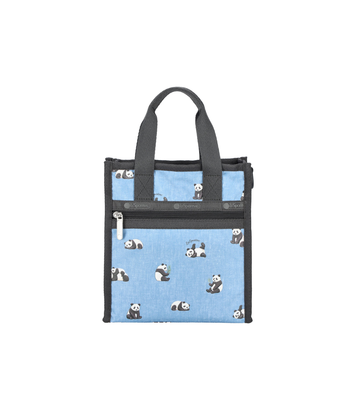 Mini North/South Tote<br>Relaxing Panda Denim