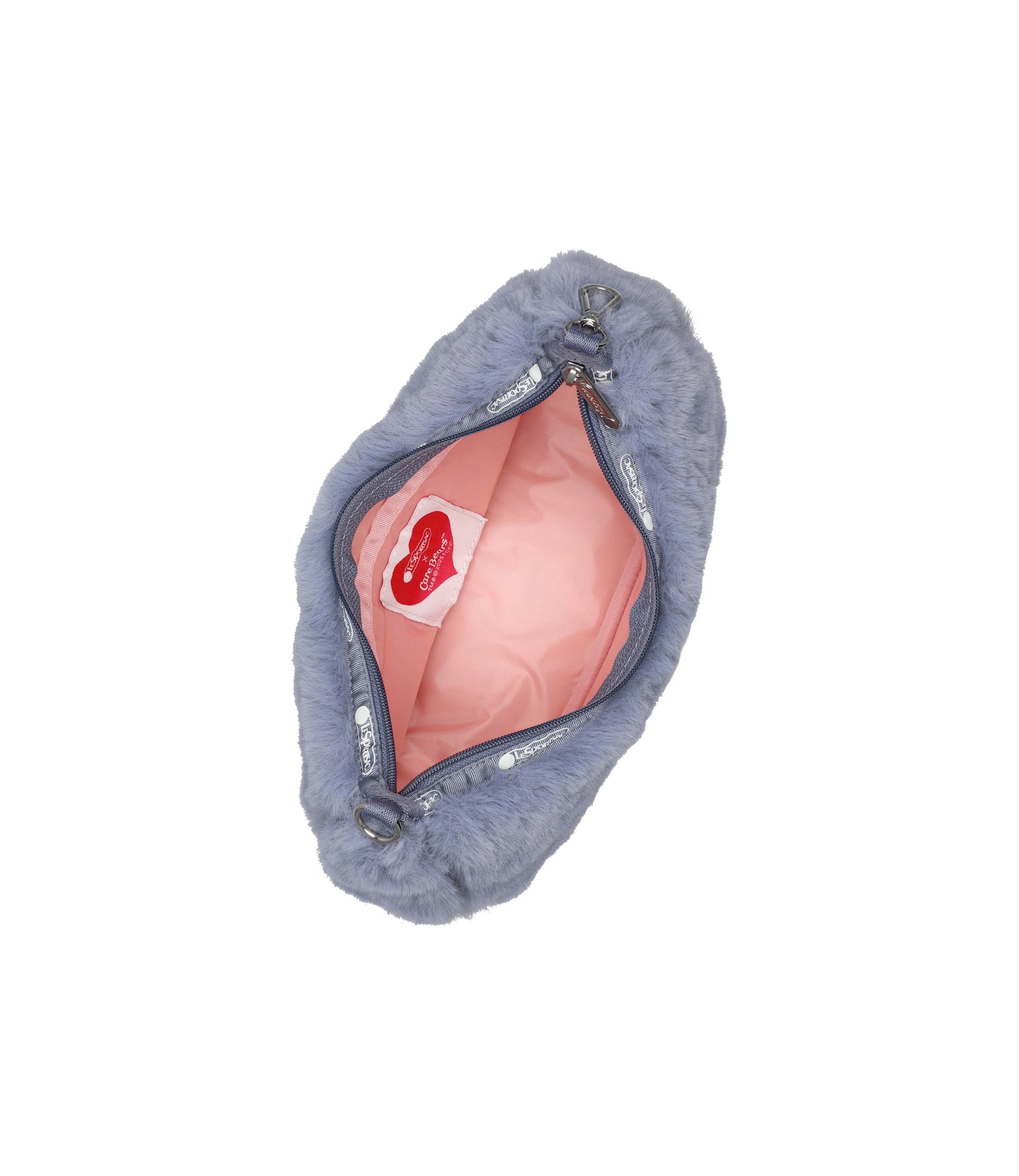 Small Convertible Hobo<br>Care Bears Fuzzy Gray