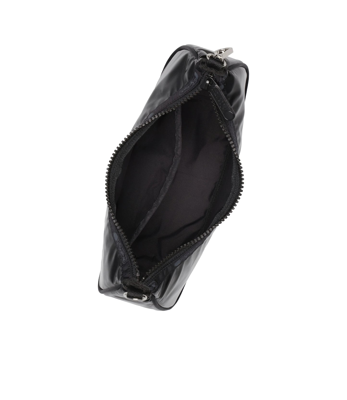Small Convertible Hobo<br>Black Shine