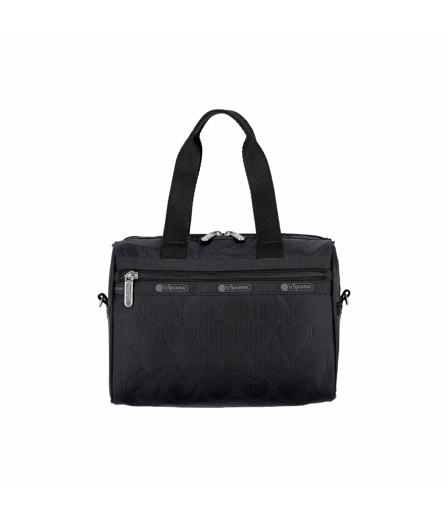 Everyday Small Satchel<br>Black Heart Deboss