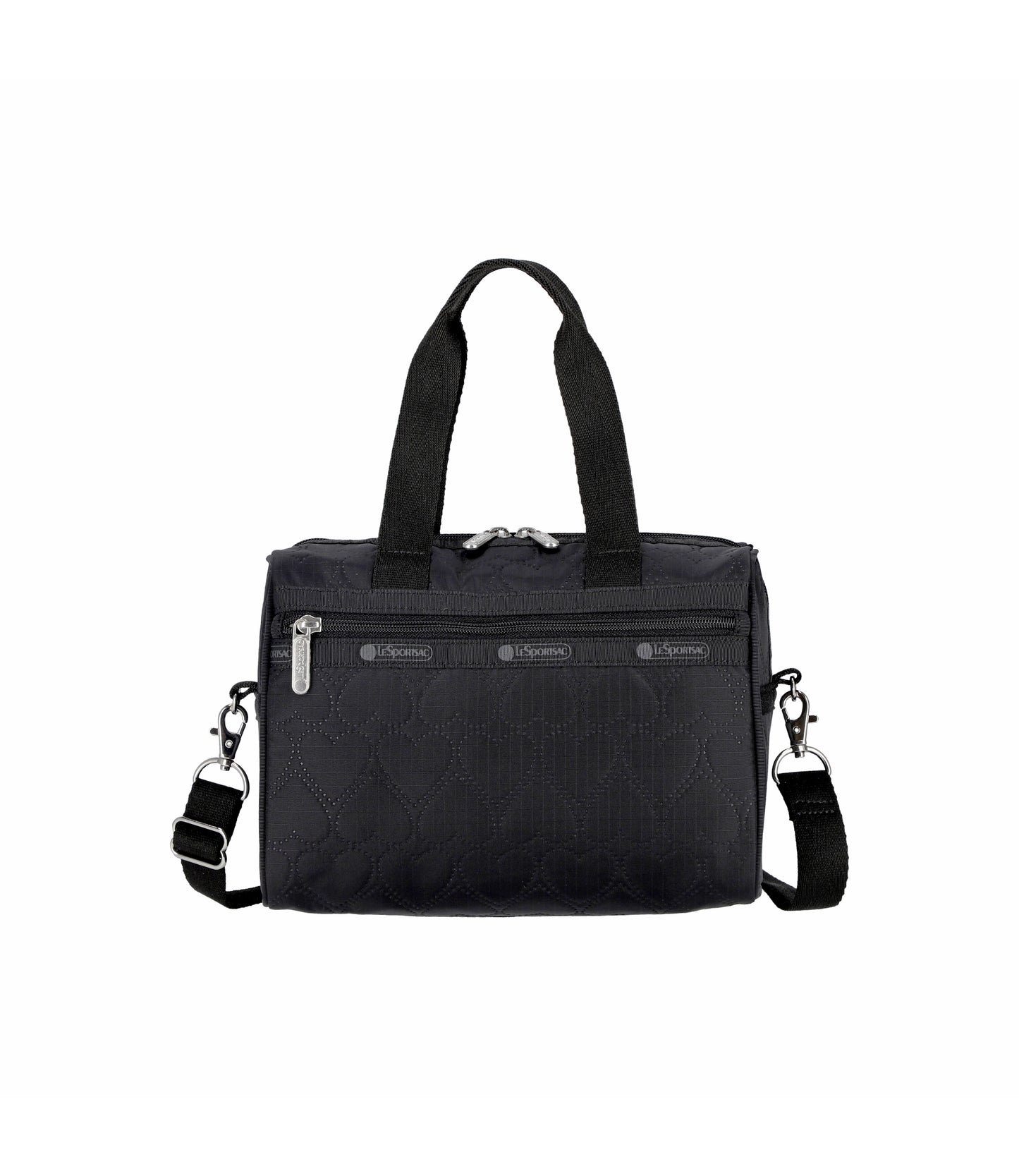 Everyday Small Satchel<br>Black Heart Deboss