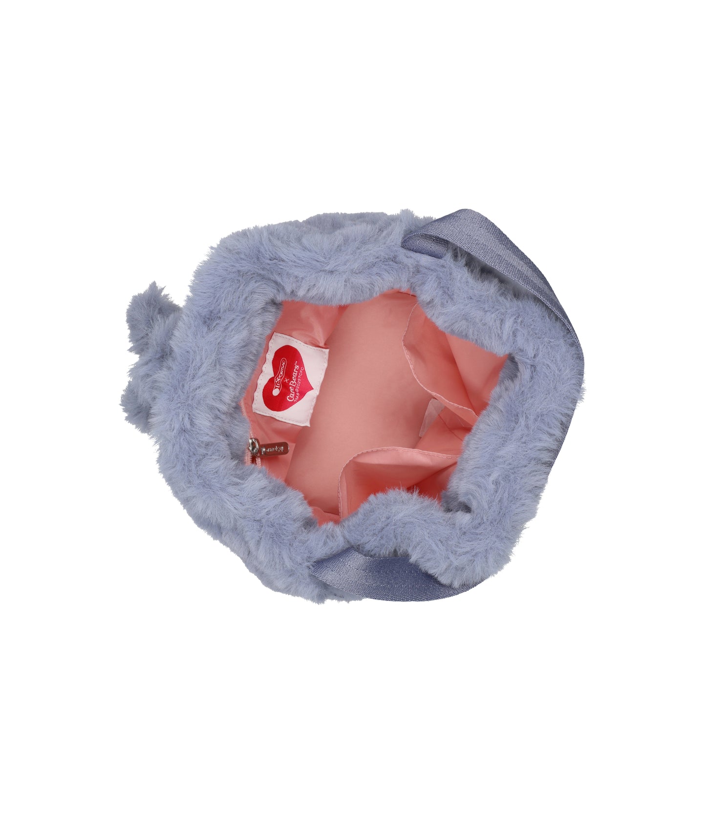 Drawstring Bucket Bag<br>Care Bears Fuzzy Gray