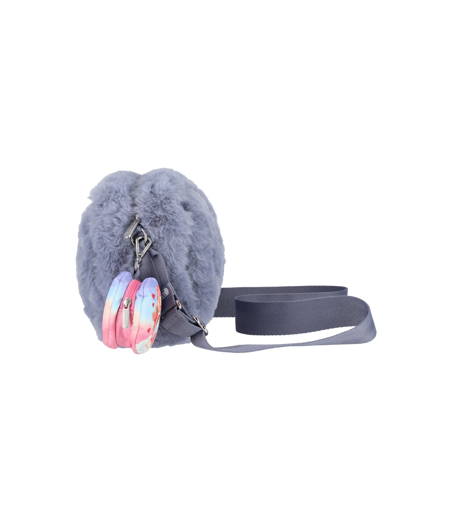 Puffy Cube Crossbody<br>Care Bears Fuzzy Gray