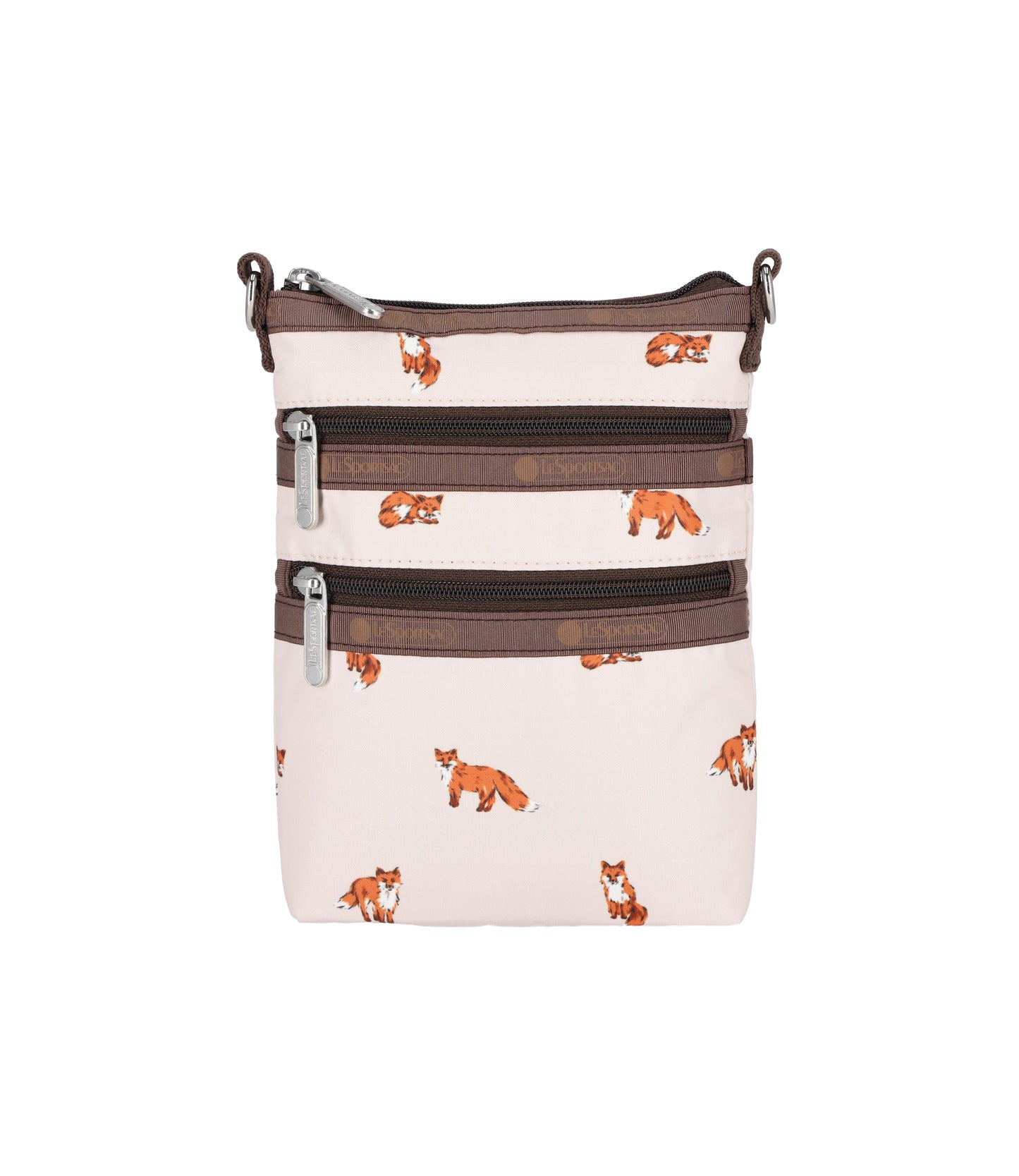 3 Zip Crossbody<br>Dashing Foxes
