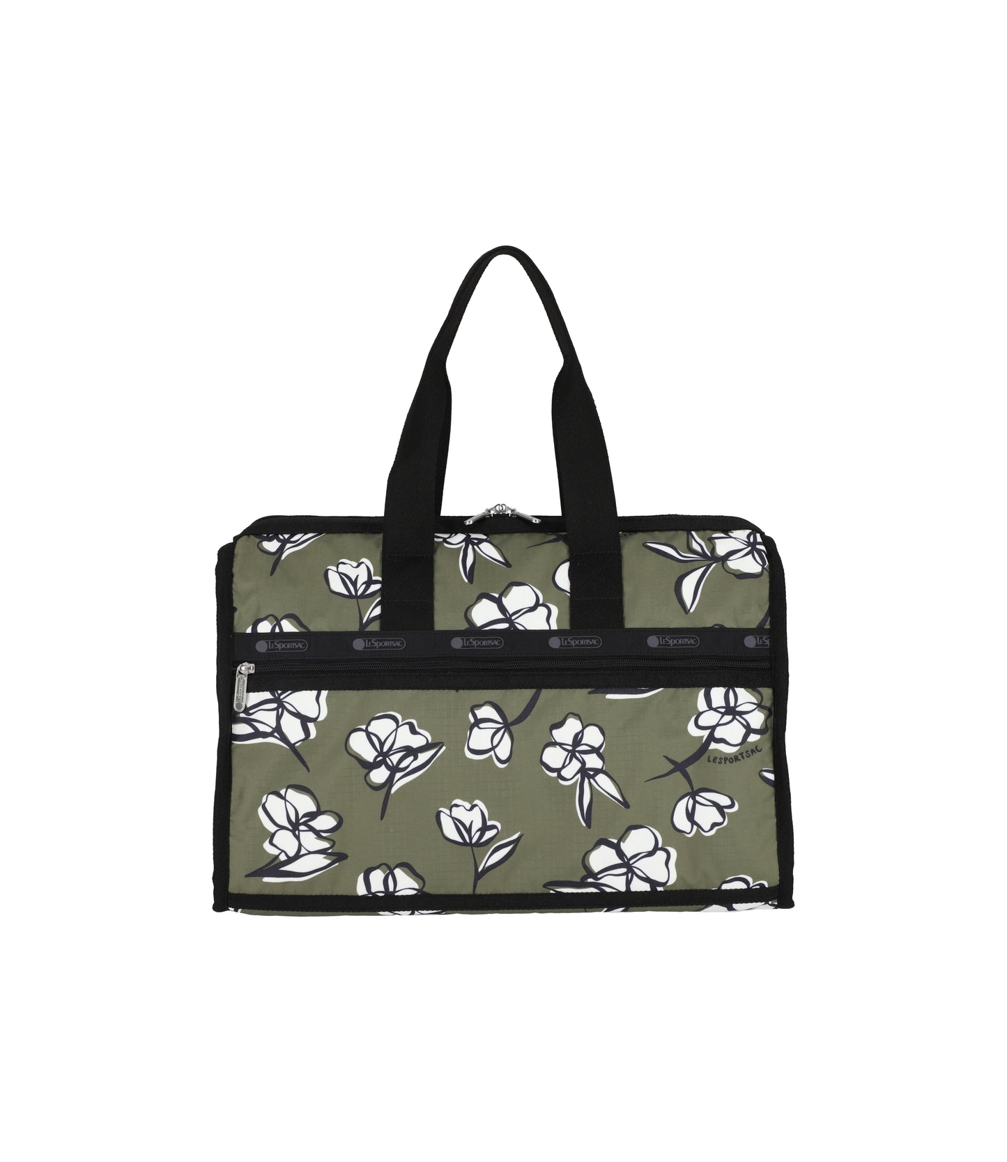 Deluxe Medium Weekender<br>Olive Floral Silhouette