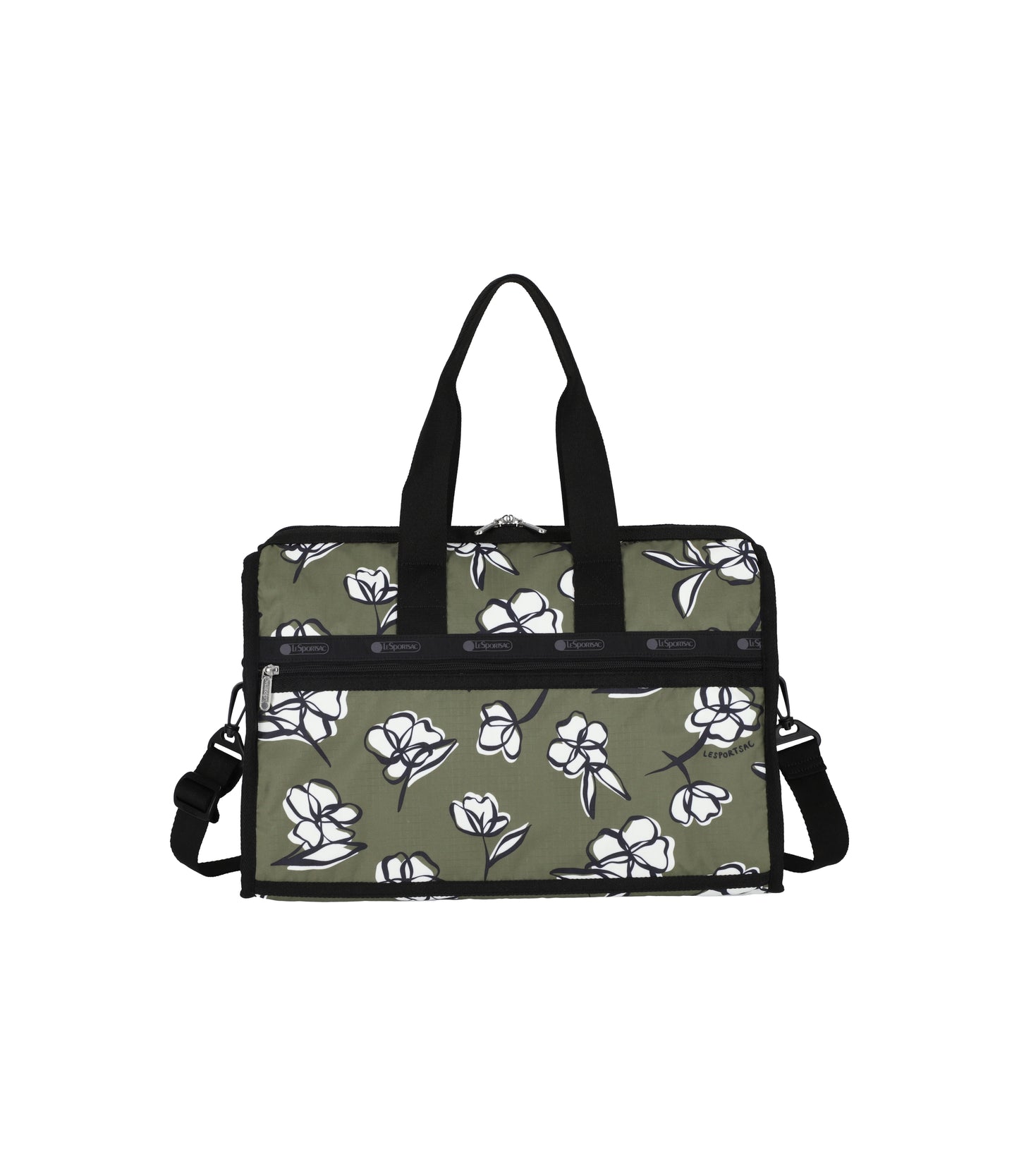 Deluxe Medium Weekender<br>Olive Floral Silhouette