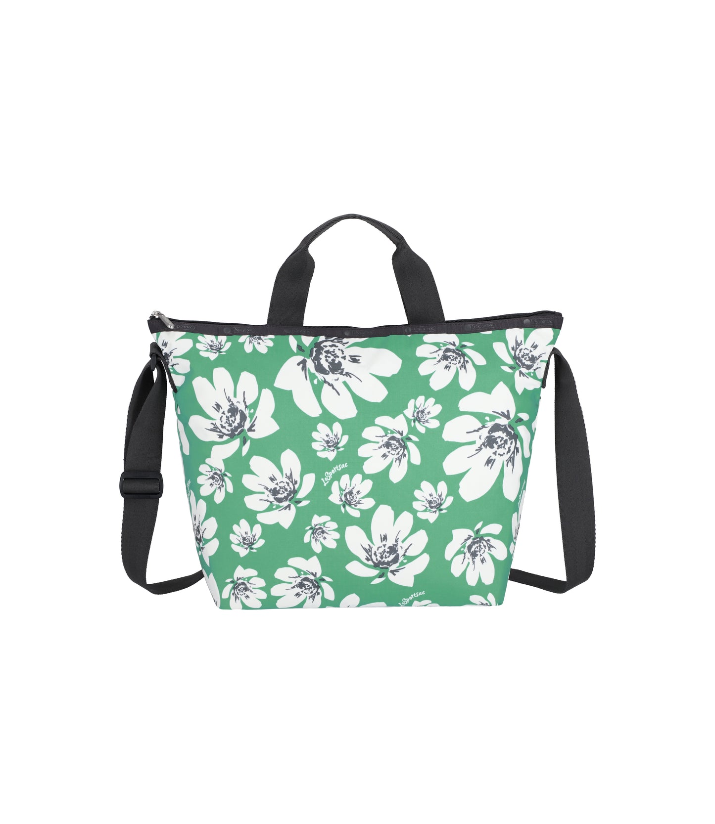 Deluxe Easy Carry Tote<br>Tropical Garden Green