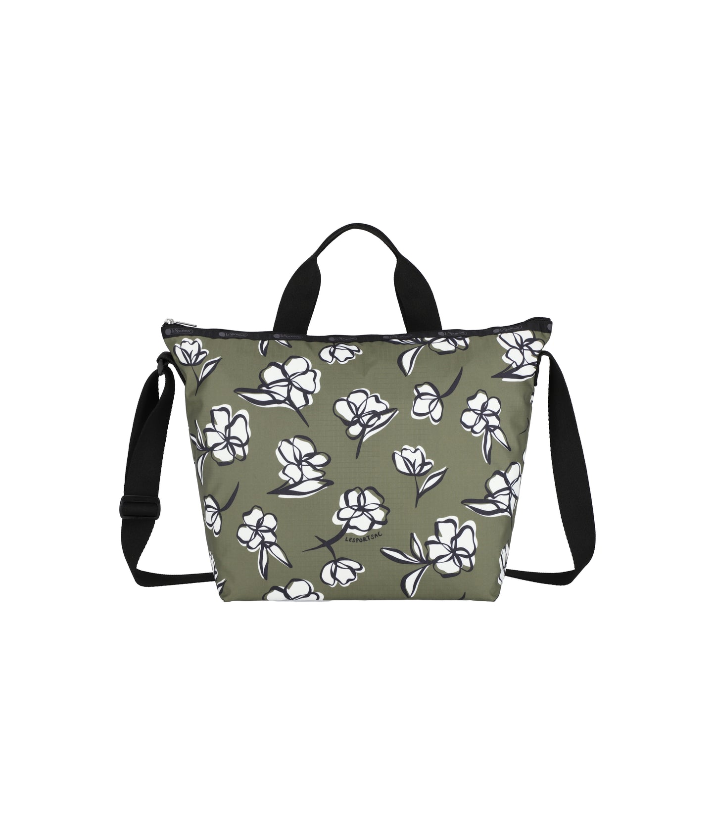 Deluxe Easy Carry Tote<br>Olive Floral Silhouette