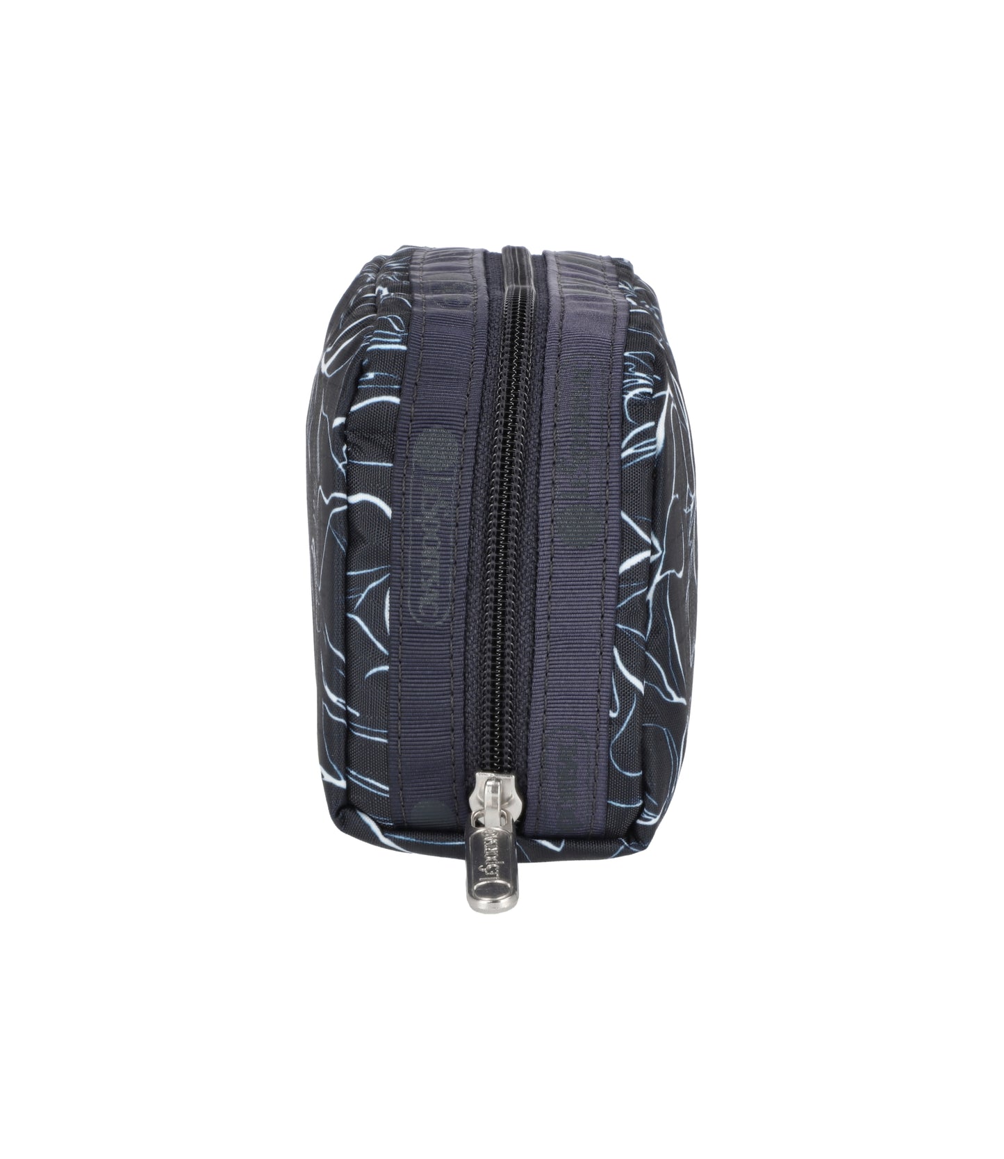 Rectangular Cosmetic<br>Sketched Floral Navy