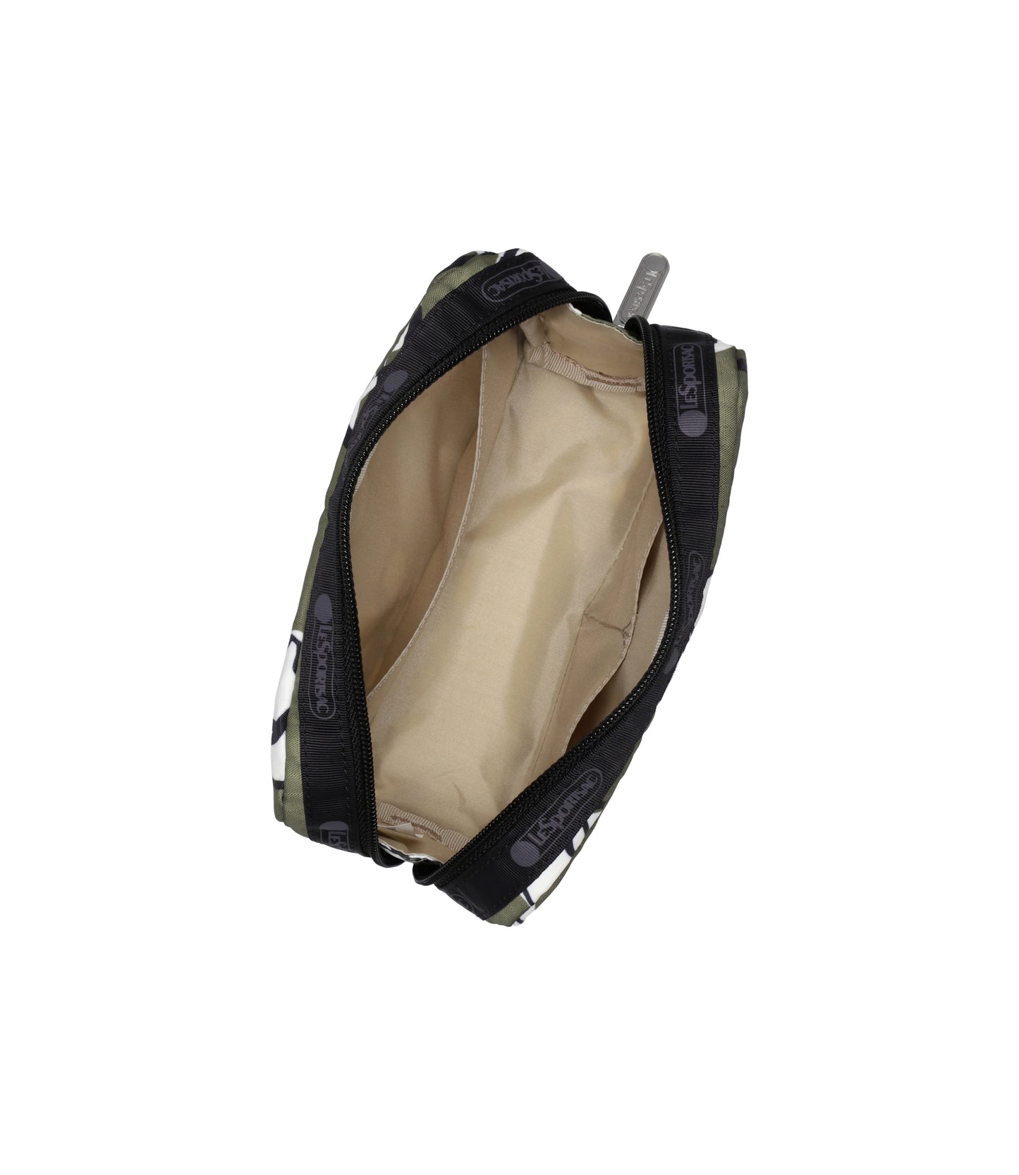 Rectangular Cosmetic<br>Olive Floral Silhouette