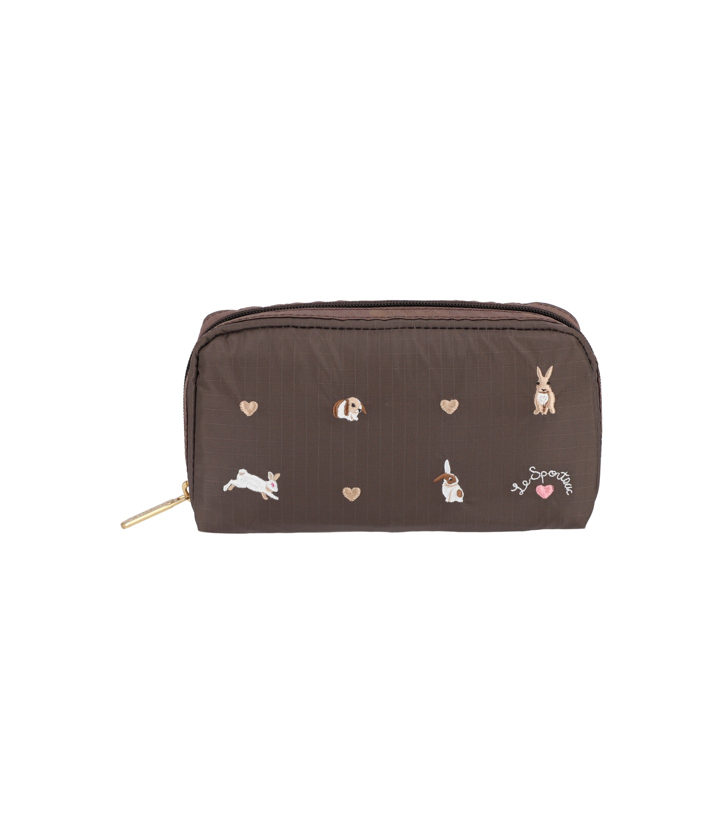 Rectangular Cosmetic<br>Bunny Embroidery